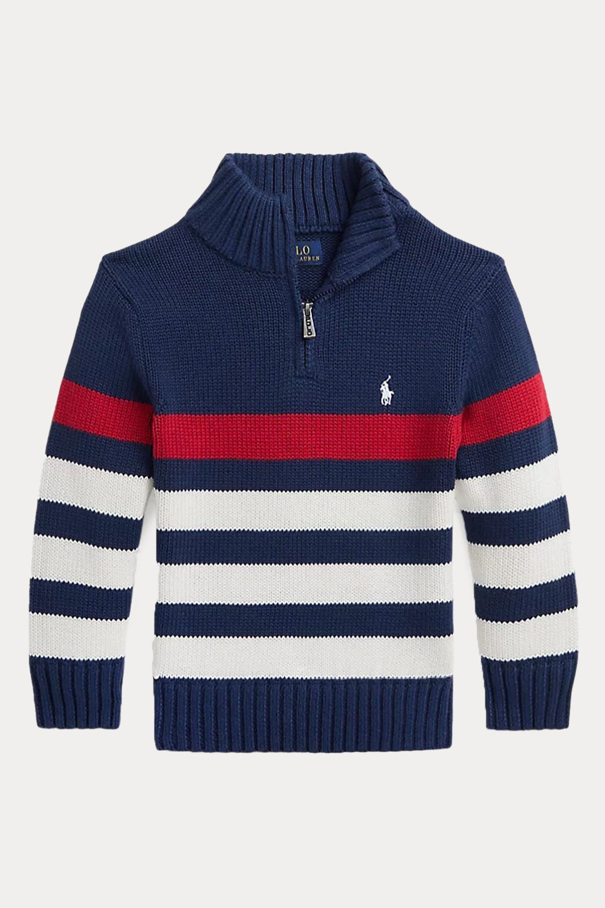 Polo Ralph Lauren Kids 3-5 Yaş Erkek Çocuk Dik Yaka Örgü Triko