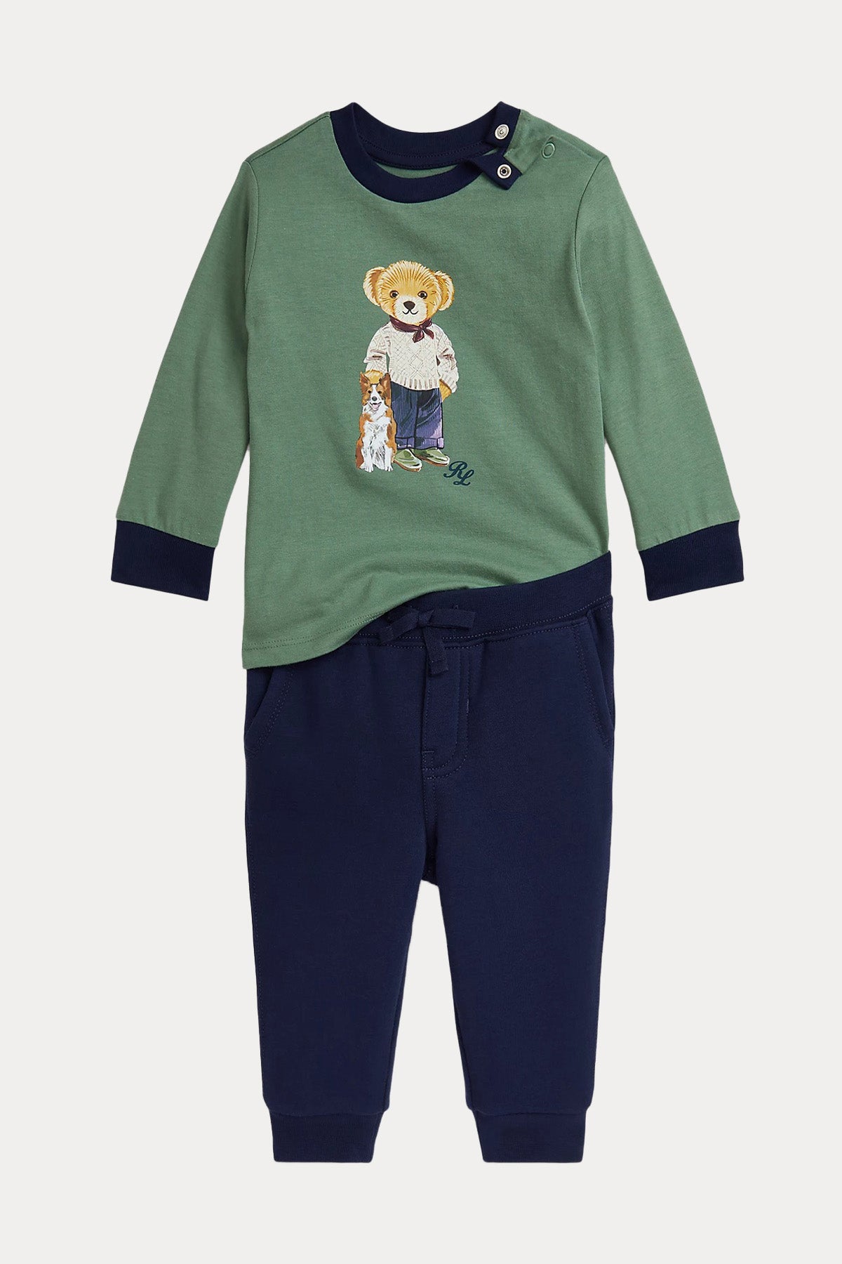 Polo Ralph Lauren Kids 9-12 Aylık Unisex Bebek Polo Bear Eşofman Takımı