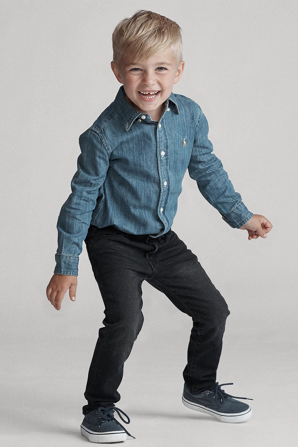 Polo Ralph Lauren Kids 2-6 Yaş Erkek Çocuk Denim Gömlek