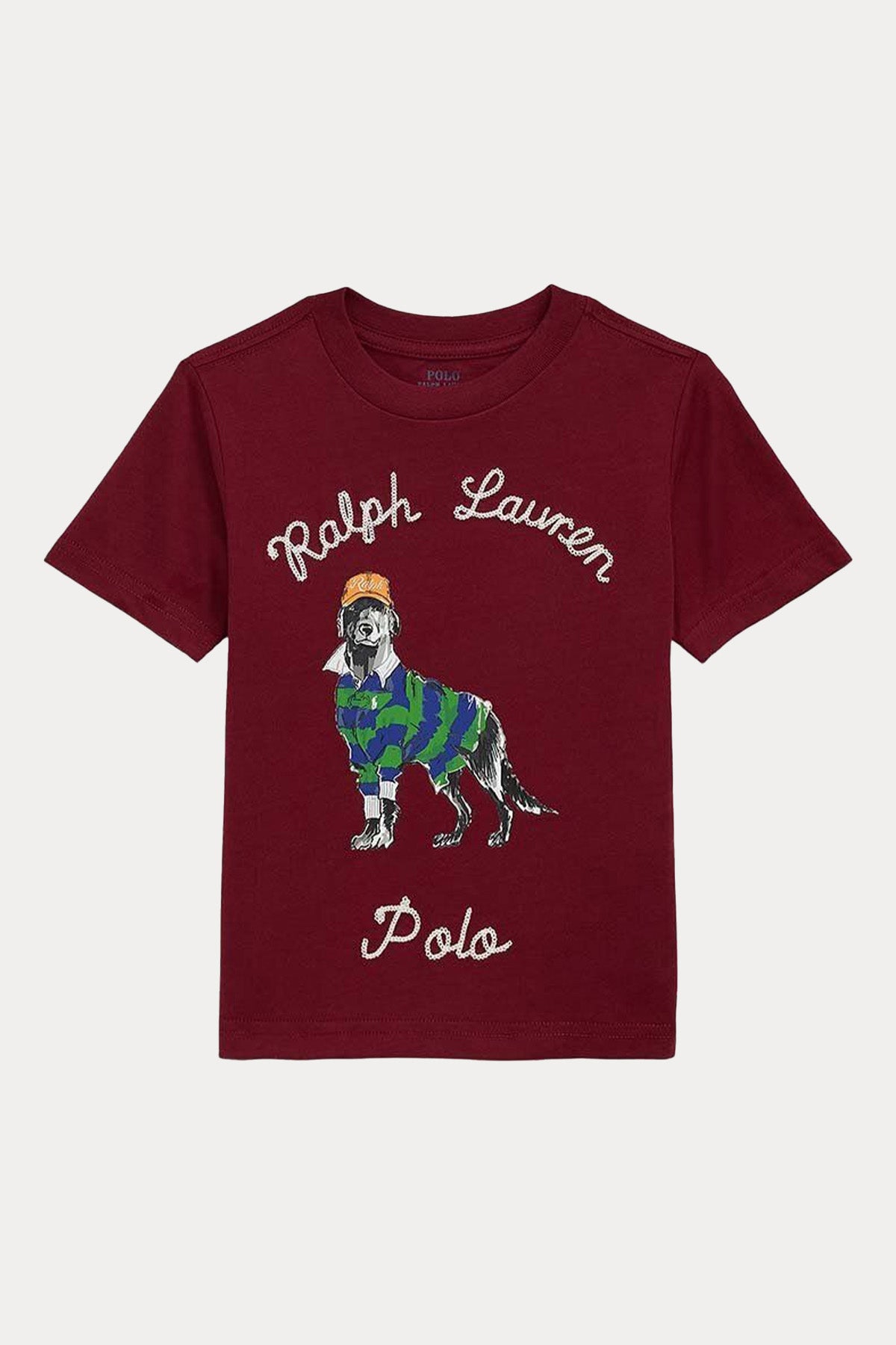 Polo Ralph Lauren Kids 5-7 Yaş Unisex Çocuk Evcil Hayvan Temalı Logolu T-shirt