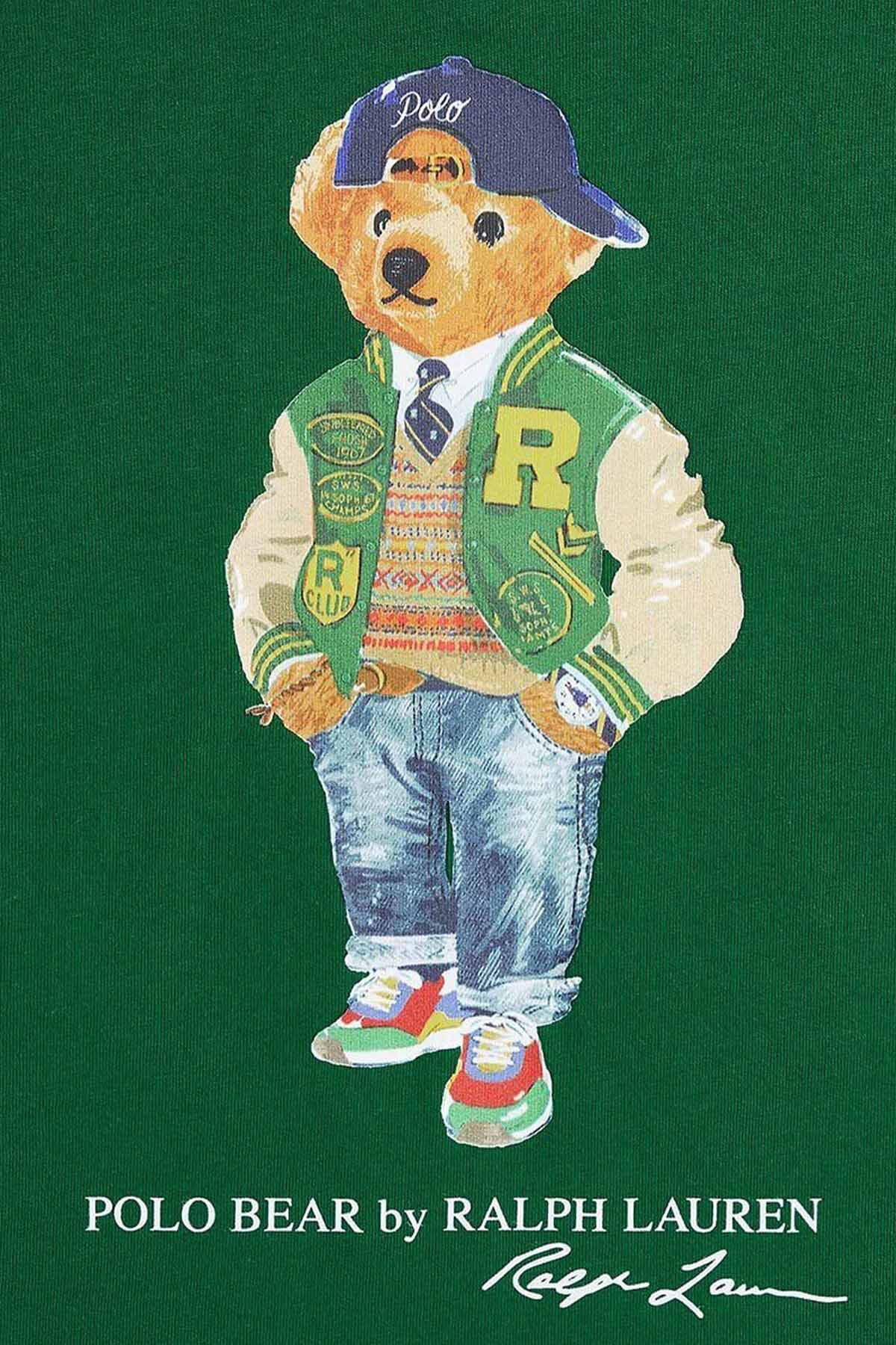 Polo Ralph Lauren Kids 4-5 Yaş Unisex Çocuk Kapüşonlu Polo Bear T-shirt