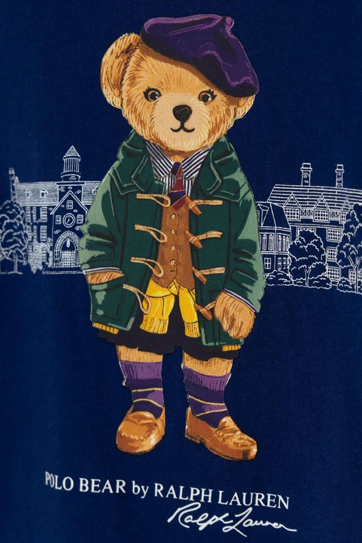 Polo Ralph Lauren Kids 2-4 Yaş Kız Çocuk Uzun Kollu Polo Bear T-shirt