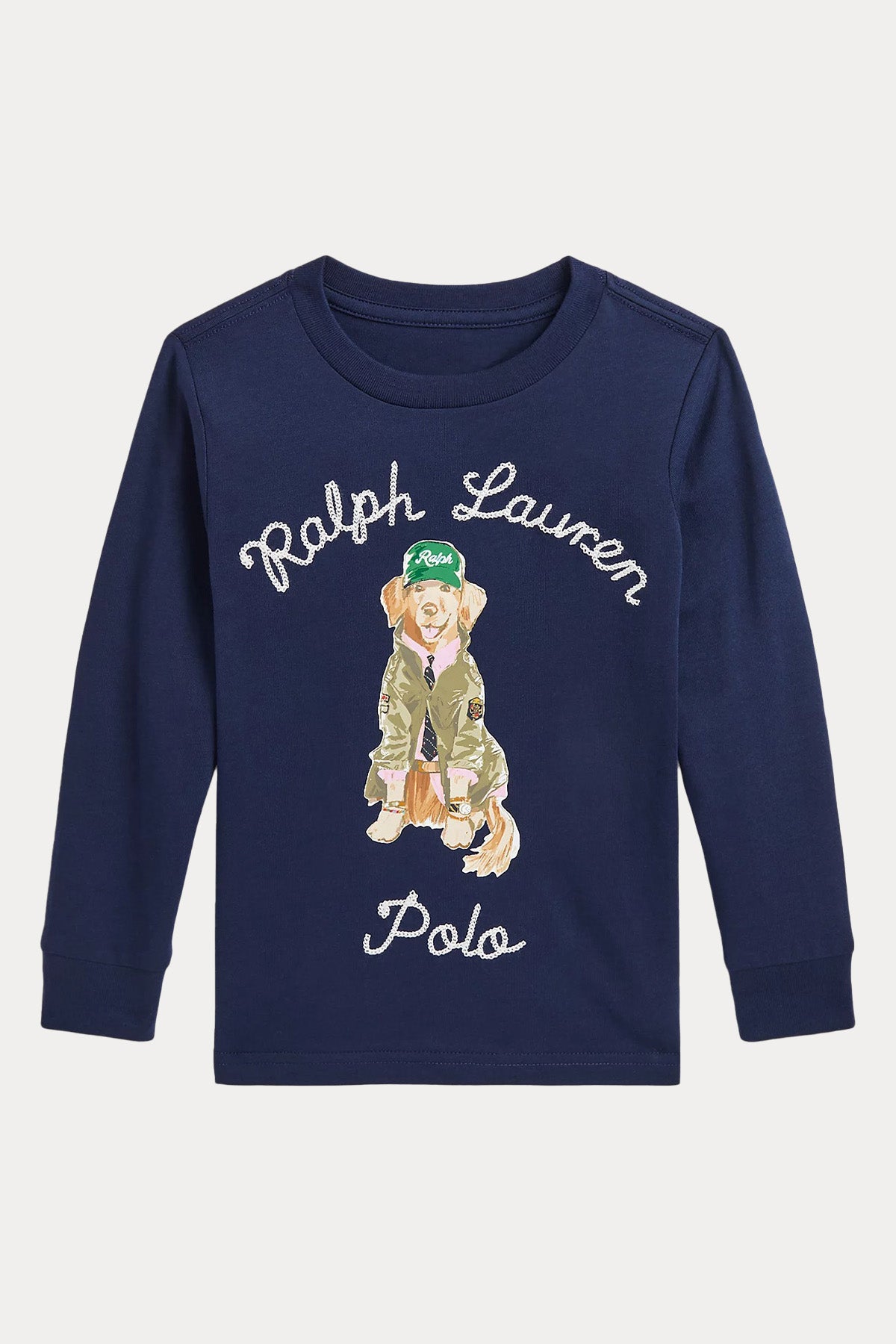 Polo Ralph Lauren Kids 2-5 Yaş Unisex Evcil Hayvan Temalı Logolu T-shirt