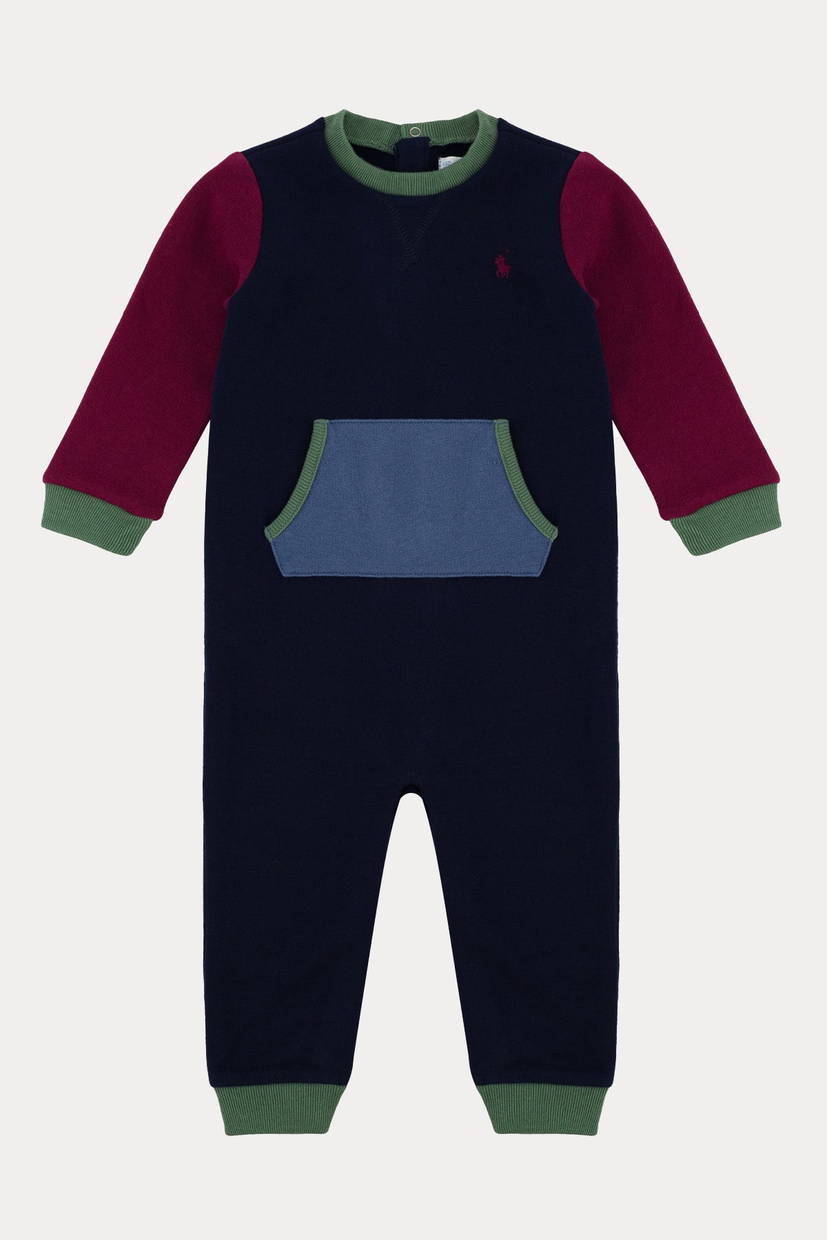 Polo Ralph Lauren Kids 3 Aylık Erkek Bebek Renk Bloklu Tulum