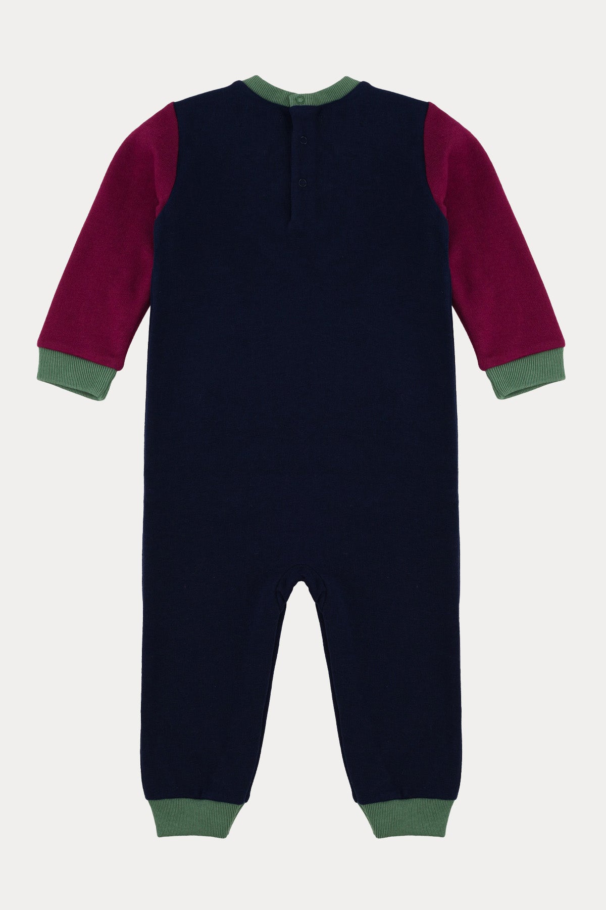 Polo Ralph Lauren Kids 3 Aylık Erkek Bebek Renk Bloklu Tulum