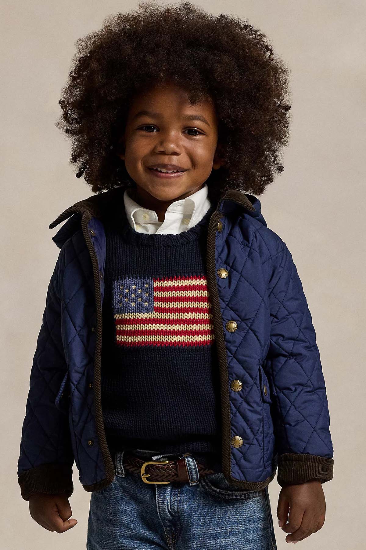 Polo Ralph Lauren Kids 4-6 Yaş Erkek Çocuk Kapitone Desenli Kapüşonlu Mont