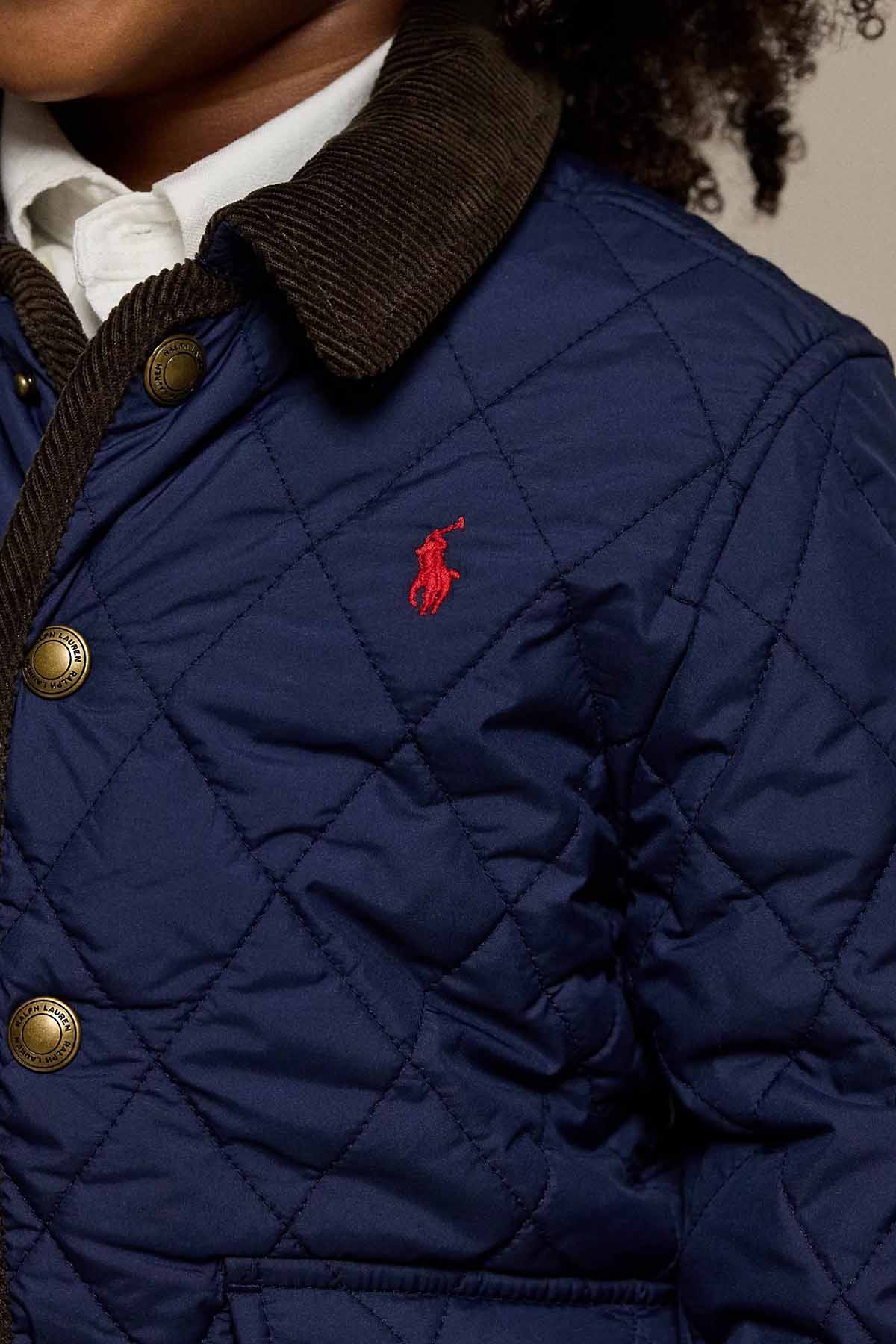 Polo Ralph Lauren Kids 4-6 Yaş Erkek Çocuk Kapitone Desenli Kapüşonlu Mont