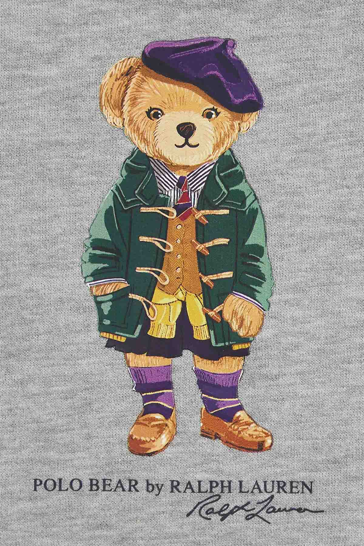 Polo Ralph Lauren Kids 4-6 Yaş Kız Çocuk Polo Bear Sweatshirt Elbise