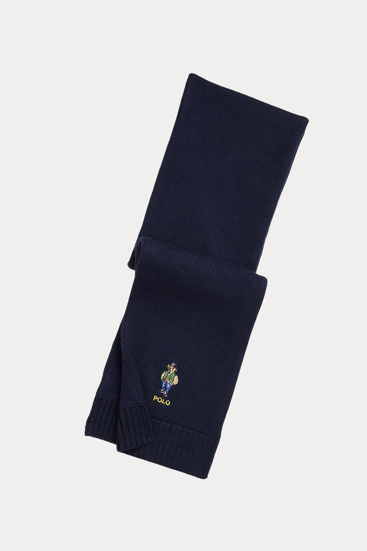 Polo Ralph Lauren Kids S-M Beden Unisex Çocuk Örgü Polo Bear Atkı