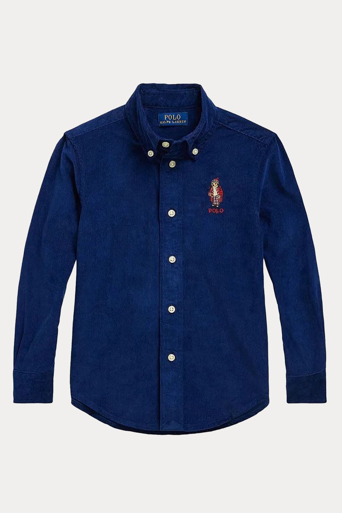 Polo Ralph Lauren Kids 3-5 Yaş Erkek Çocuk Fitilli Kadife Polo Bear Gömlek