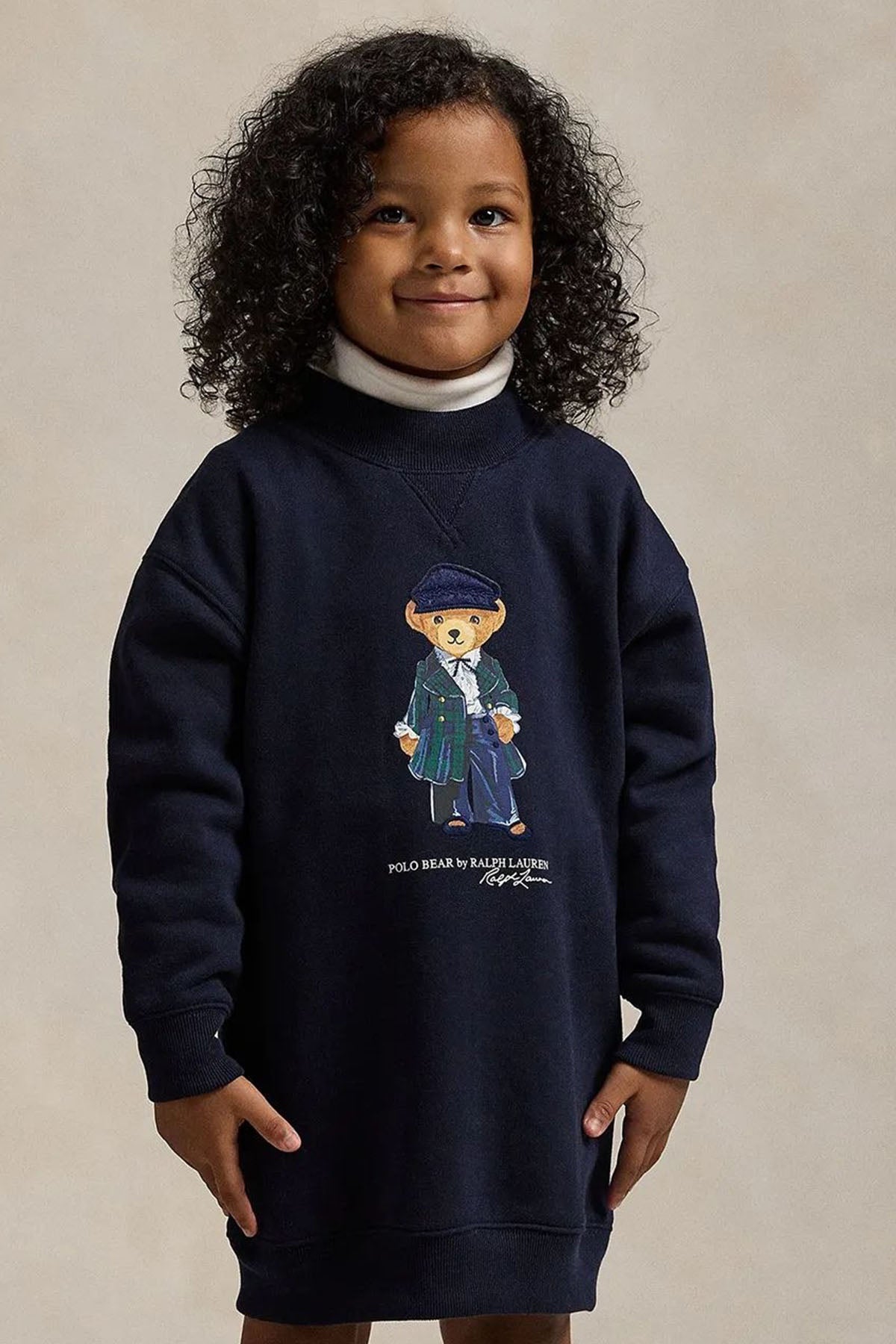 Polo Ralph Lauren Kids 2-3 Yaş Kız Çocuk Polo Bear Sweatshirt Elbise