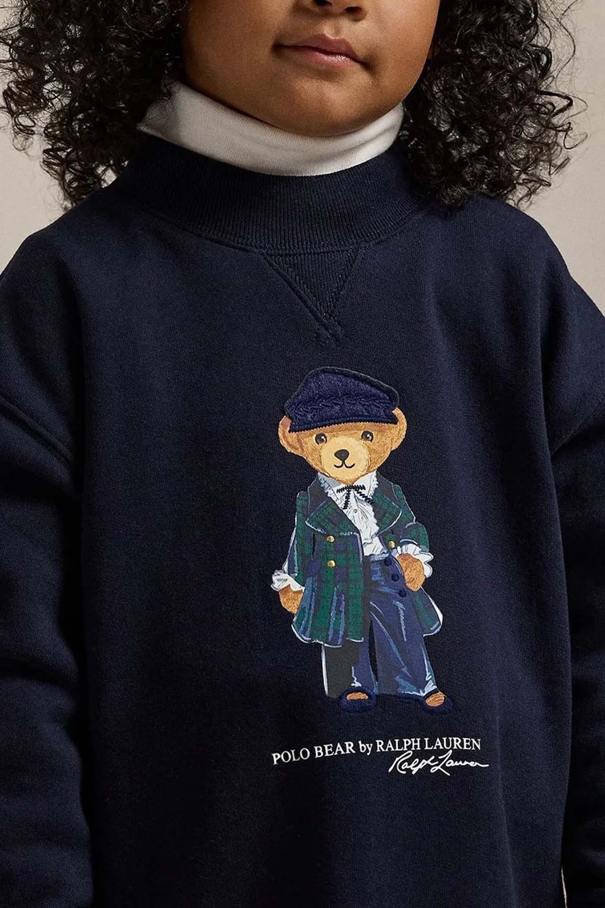 Polo Ralph Lauren Kids 2-3 Yaş Kız Çocuk Polo Bear Sweatshirt Elbise