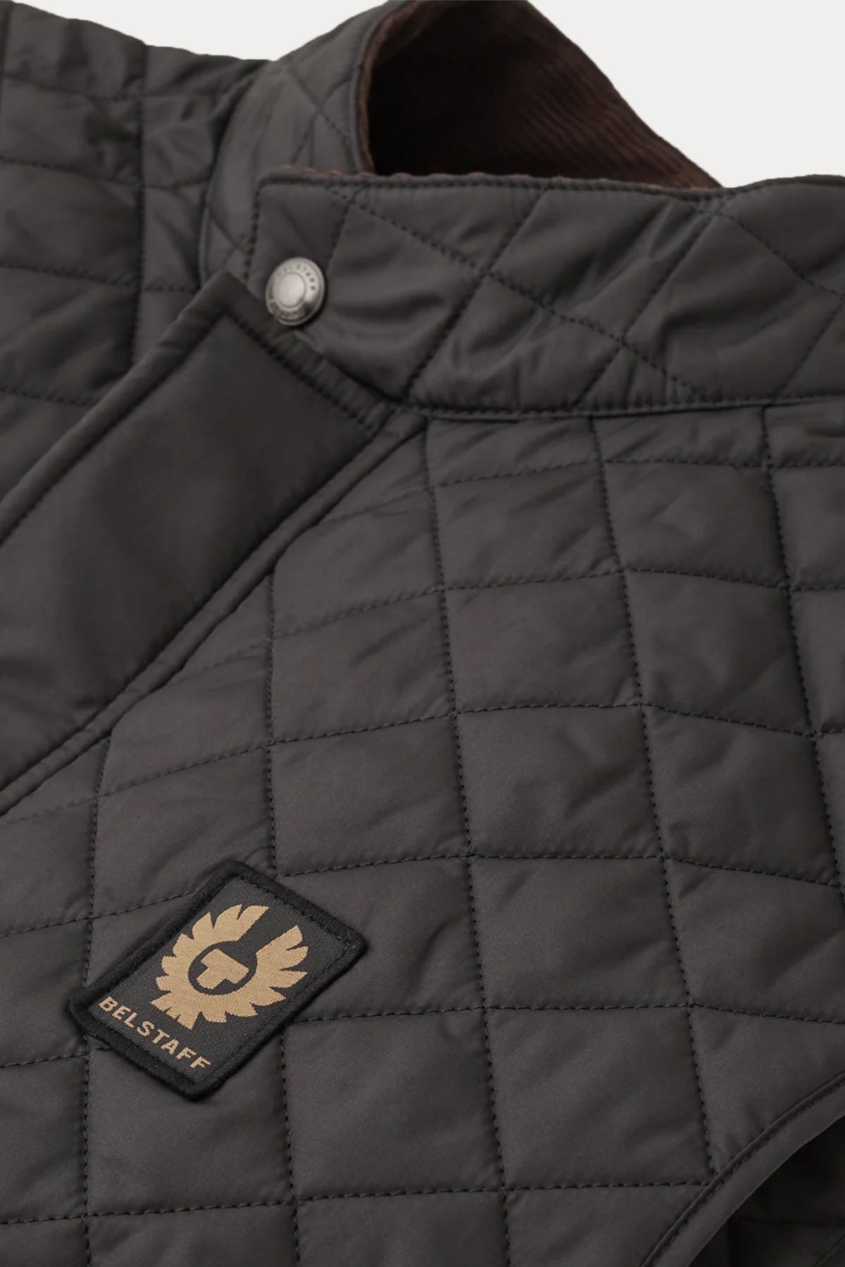 Belstaff Icon Gilet Dik Yaka Kapitone Puffer Yelek