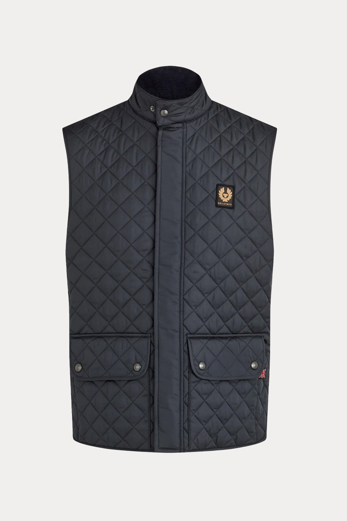 Belstaff Icon Gilet Dik Yaka Kapitone Puffer Yelek