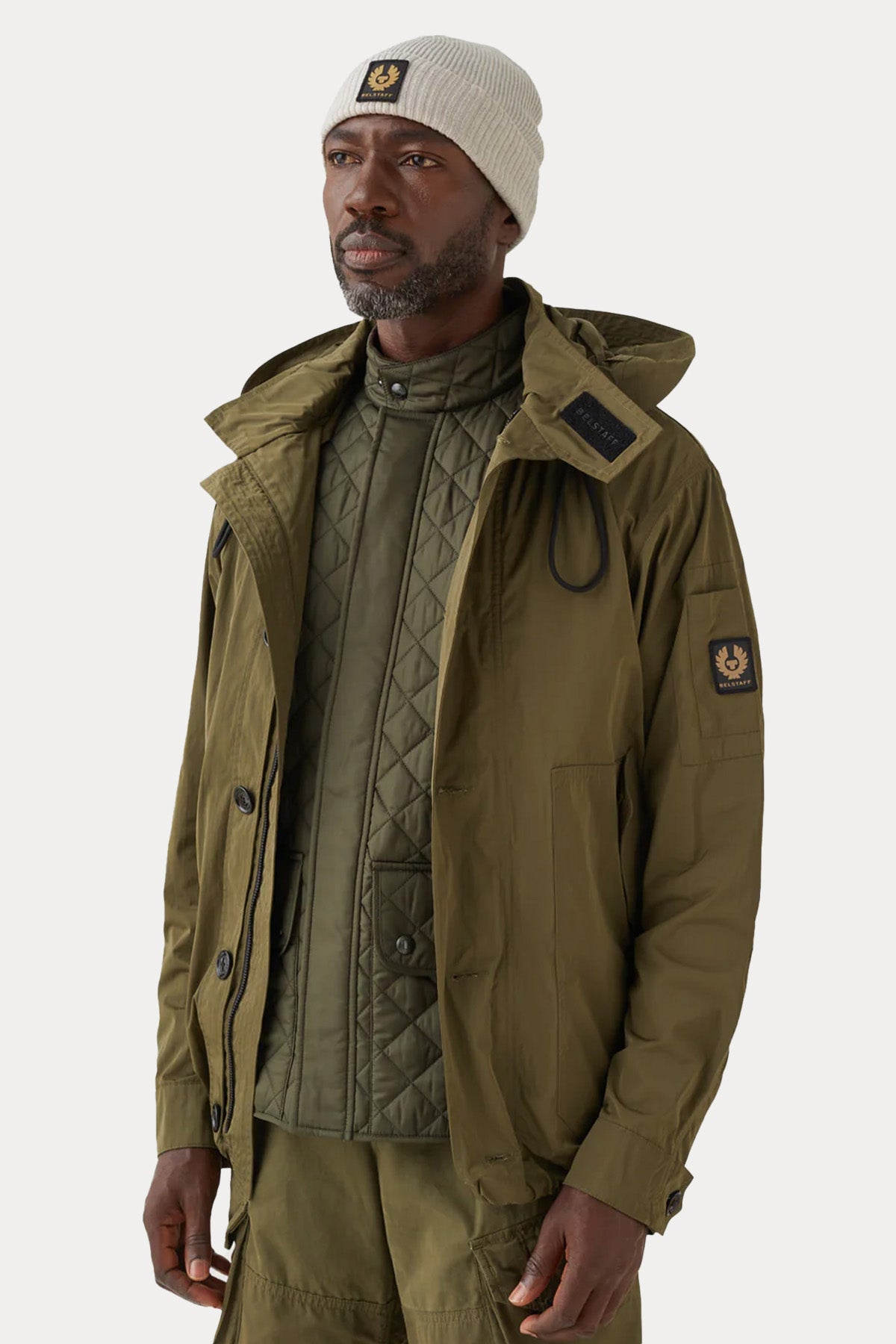 Belstaff Icon Gilet Dik Yaka Kapitone Puffer Yelek