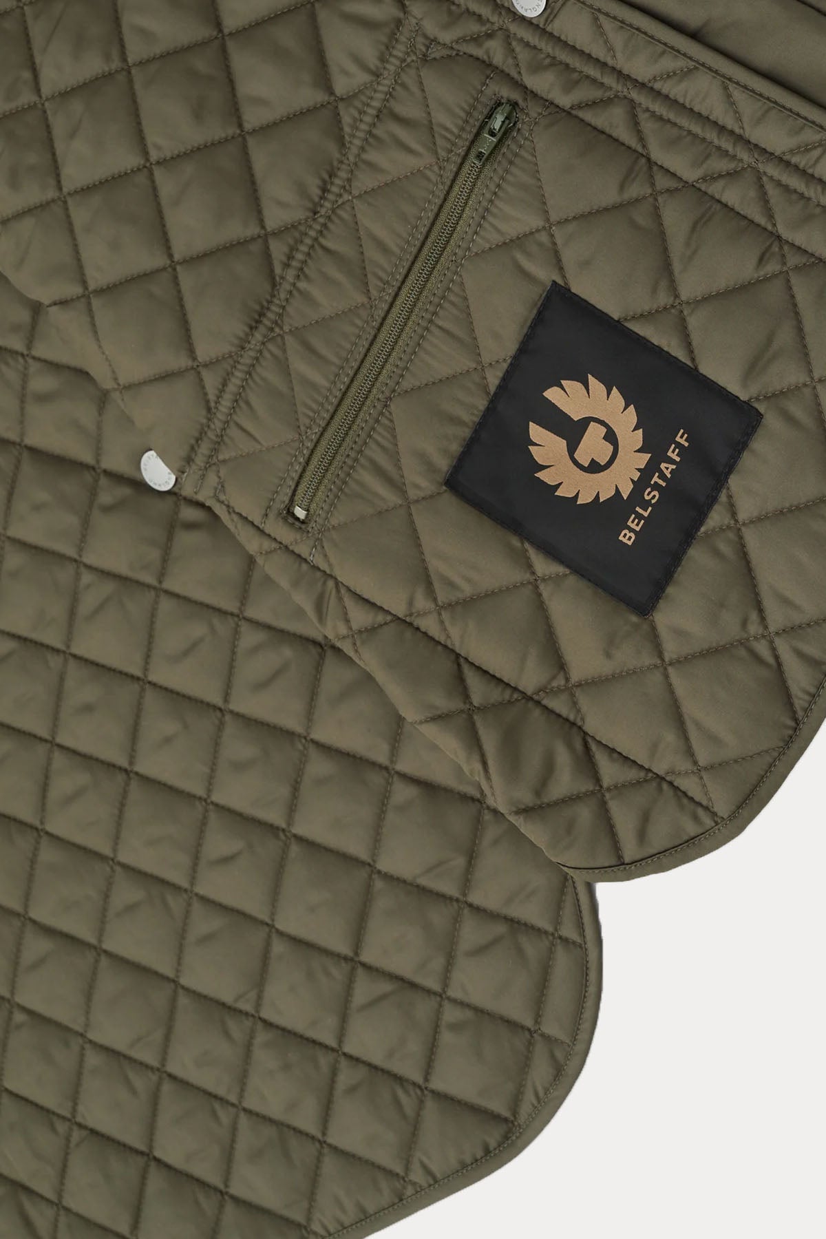 Belstaff Icon Gilet Dik Yaka Kapitone Puffer Yelek