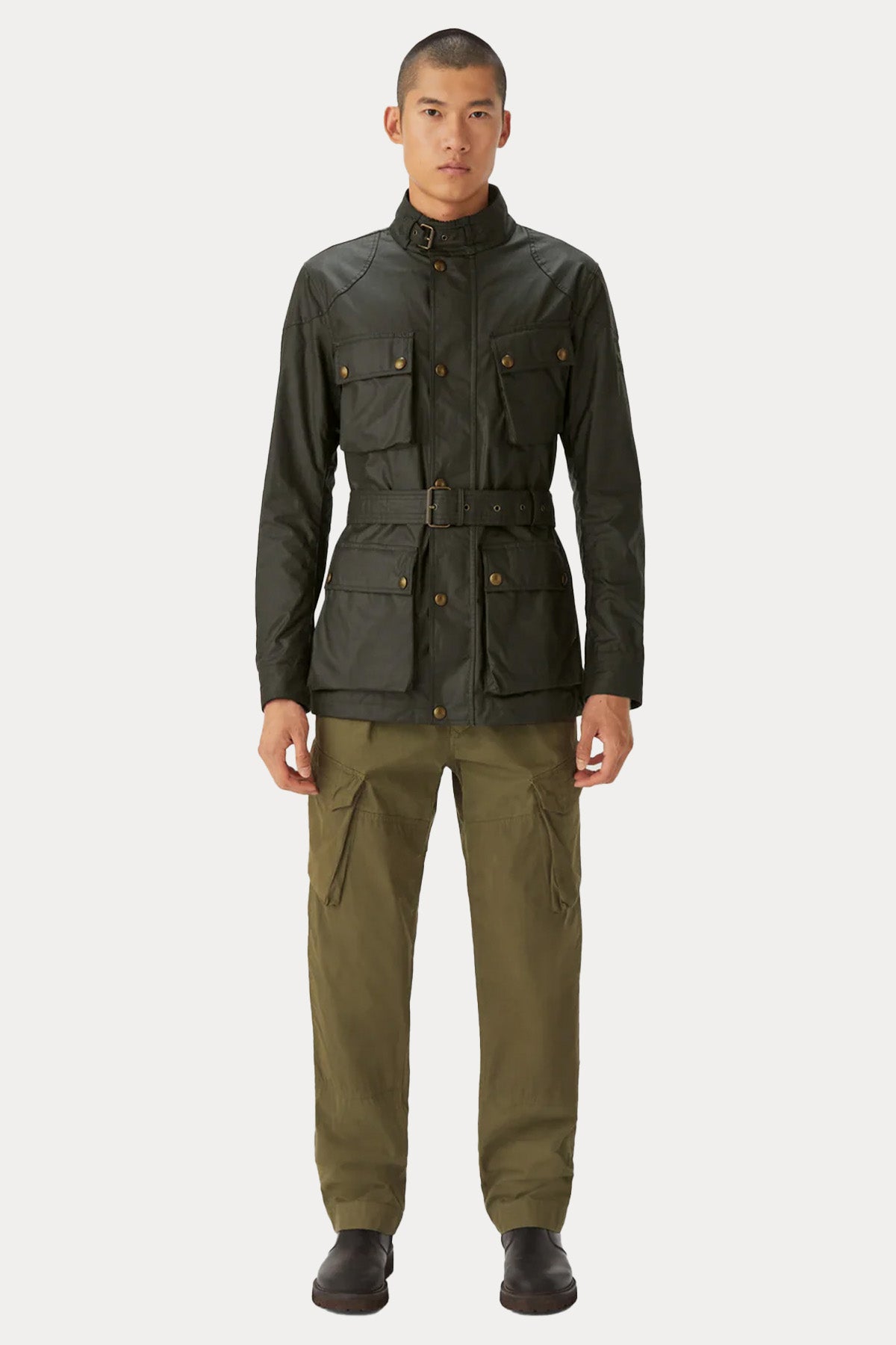 Belstaff Icon Trialmaster Kemerli Mumlu Kumaş Mont