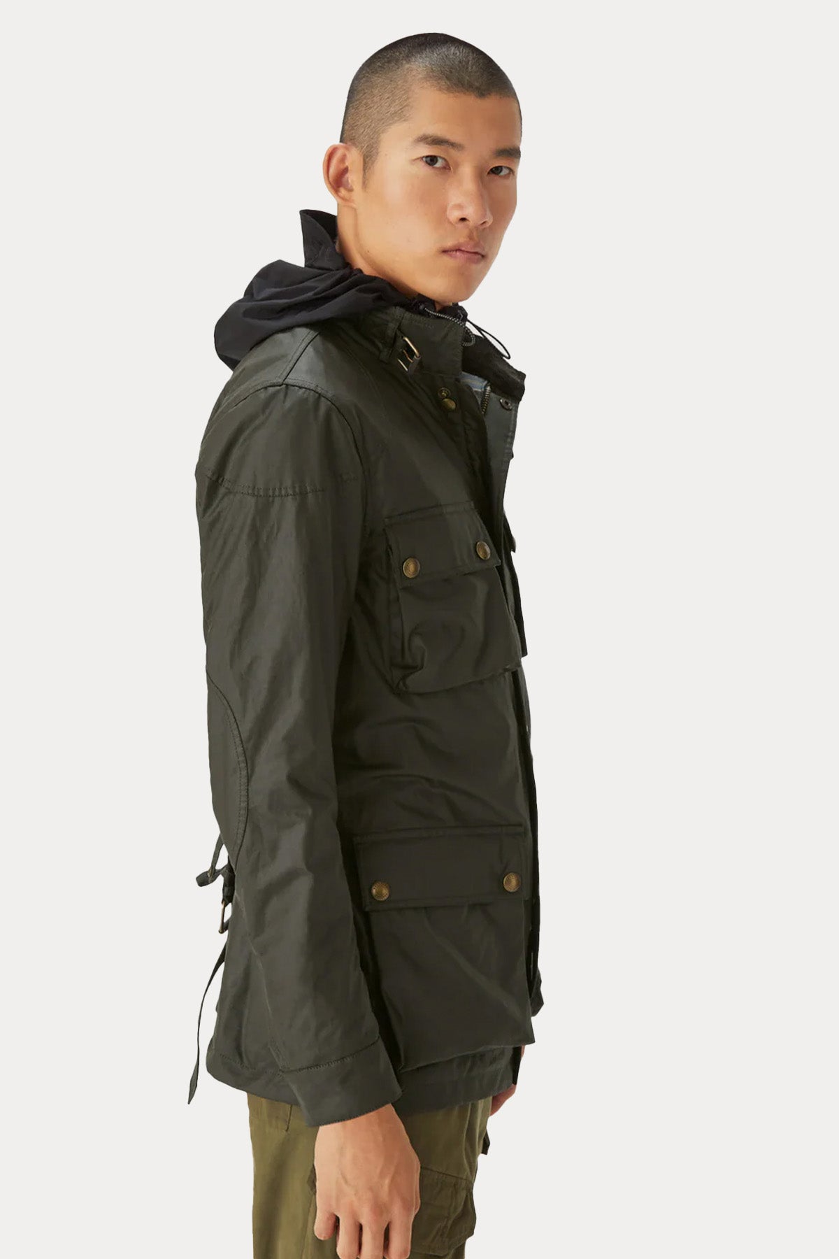 Belstaff Icon Trialmaster Kemerli Mumlu Kumaş Mont