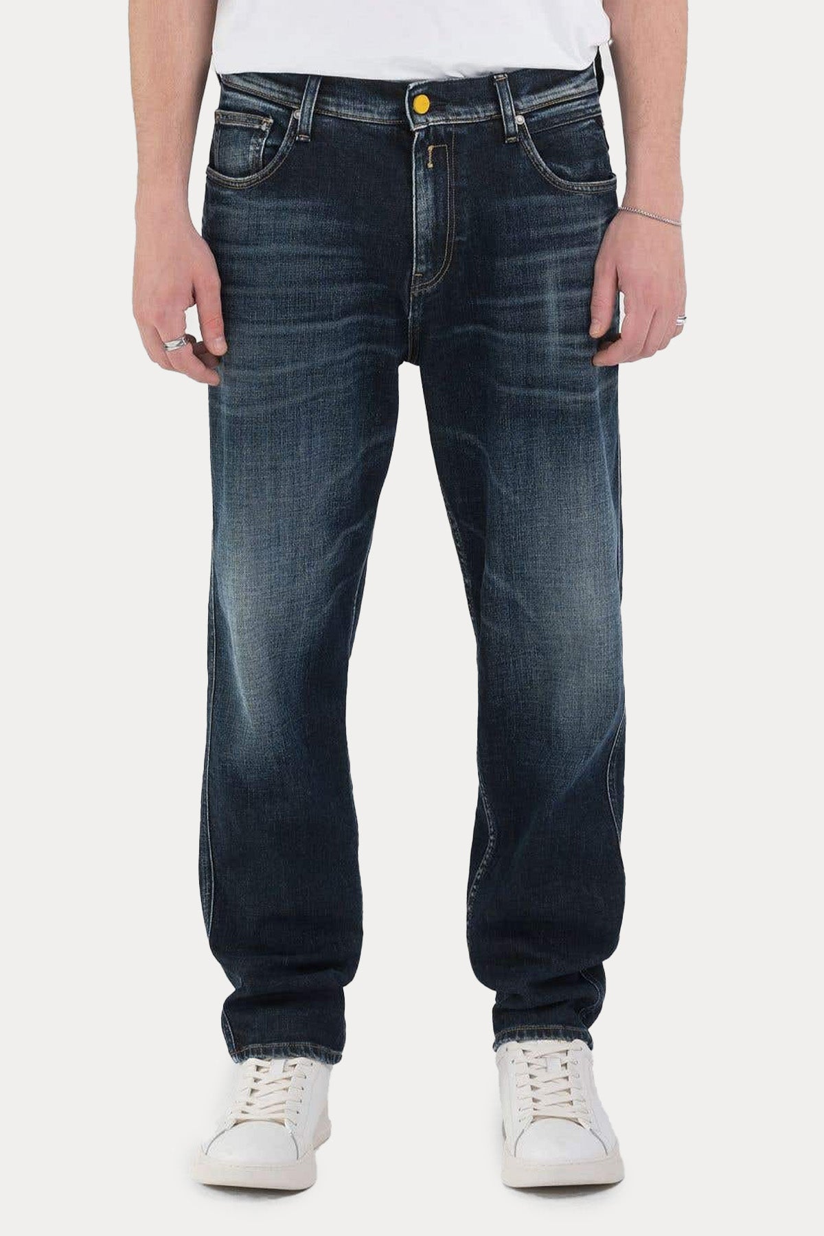 Replay Sandot Tapered Fit Yıkamalı Jeans