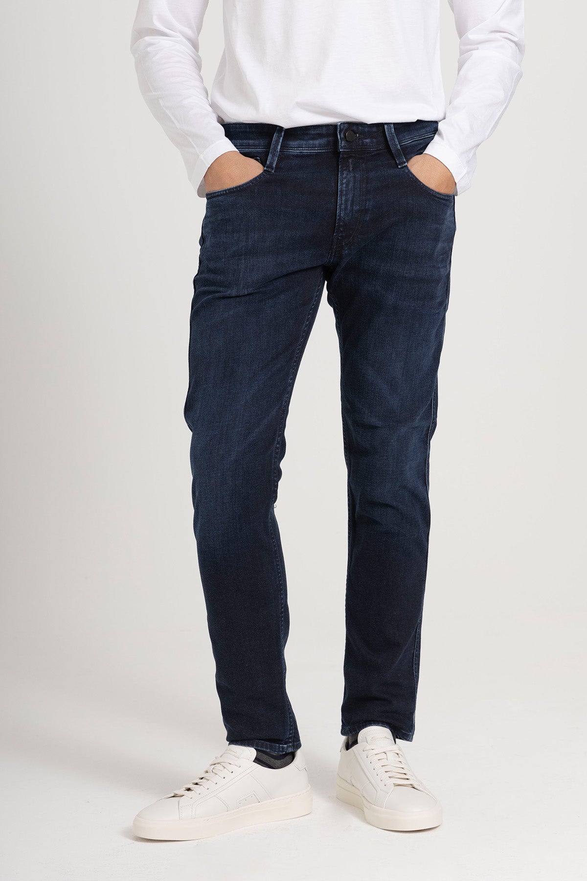 Replay Anbass Slim Fit Yıkamalı Jeans