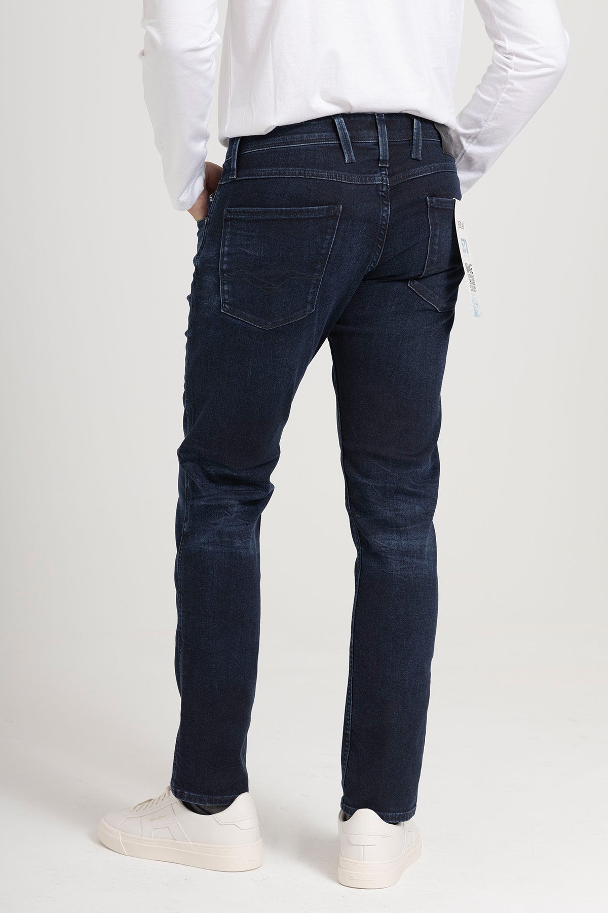 Replay Anbass Slim Fit Yıkamalı Jeans