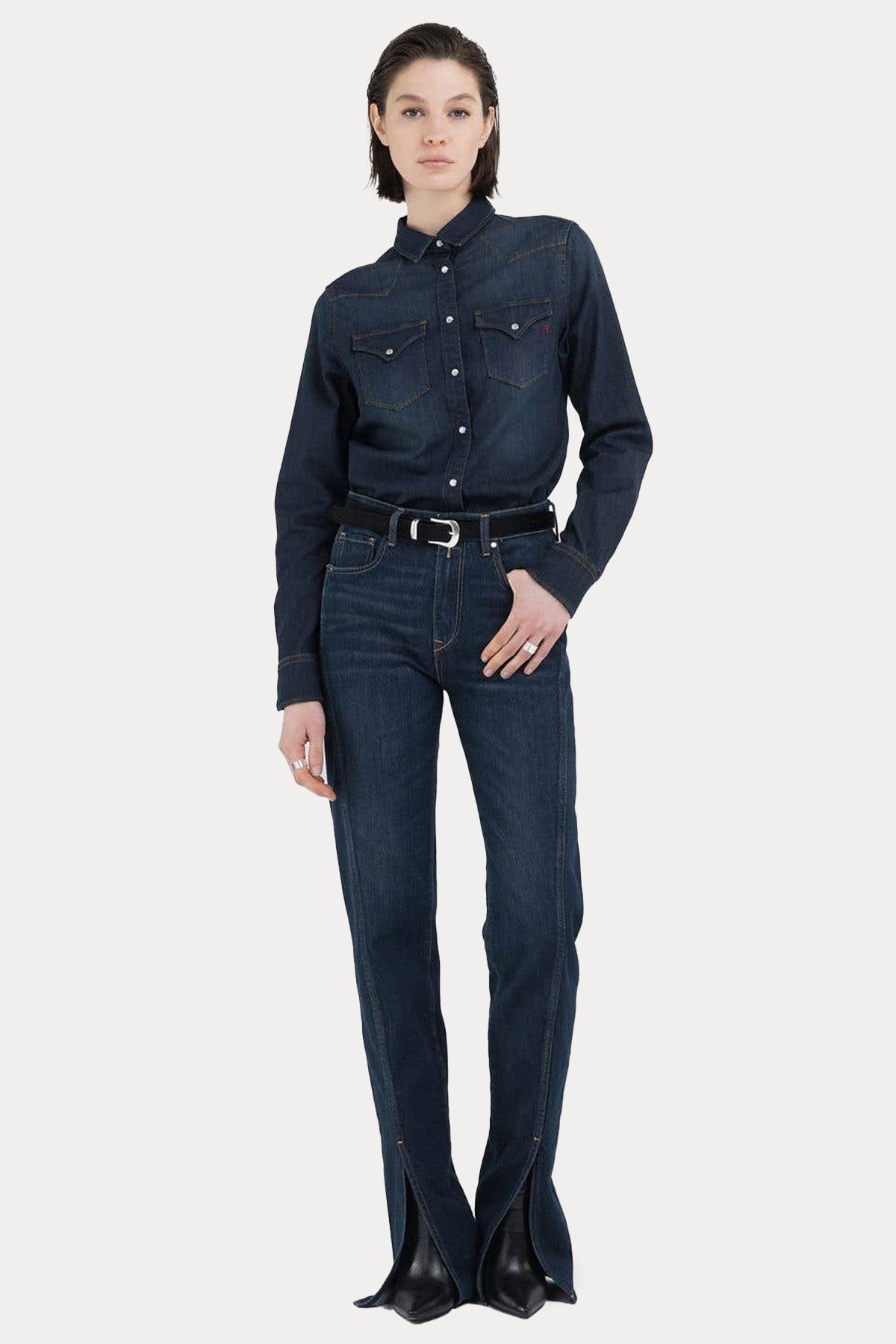 Replay Slim Fit Denim Gömlek