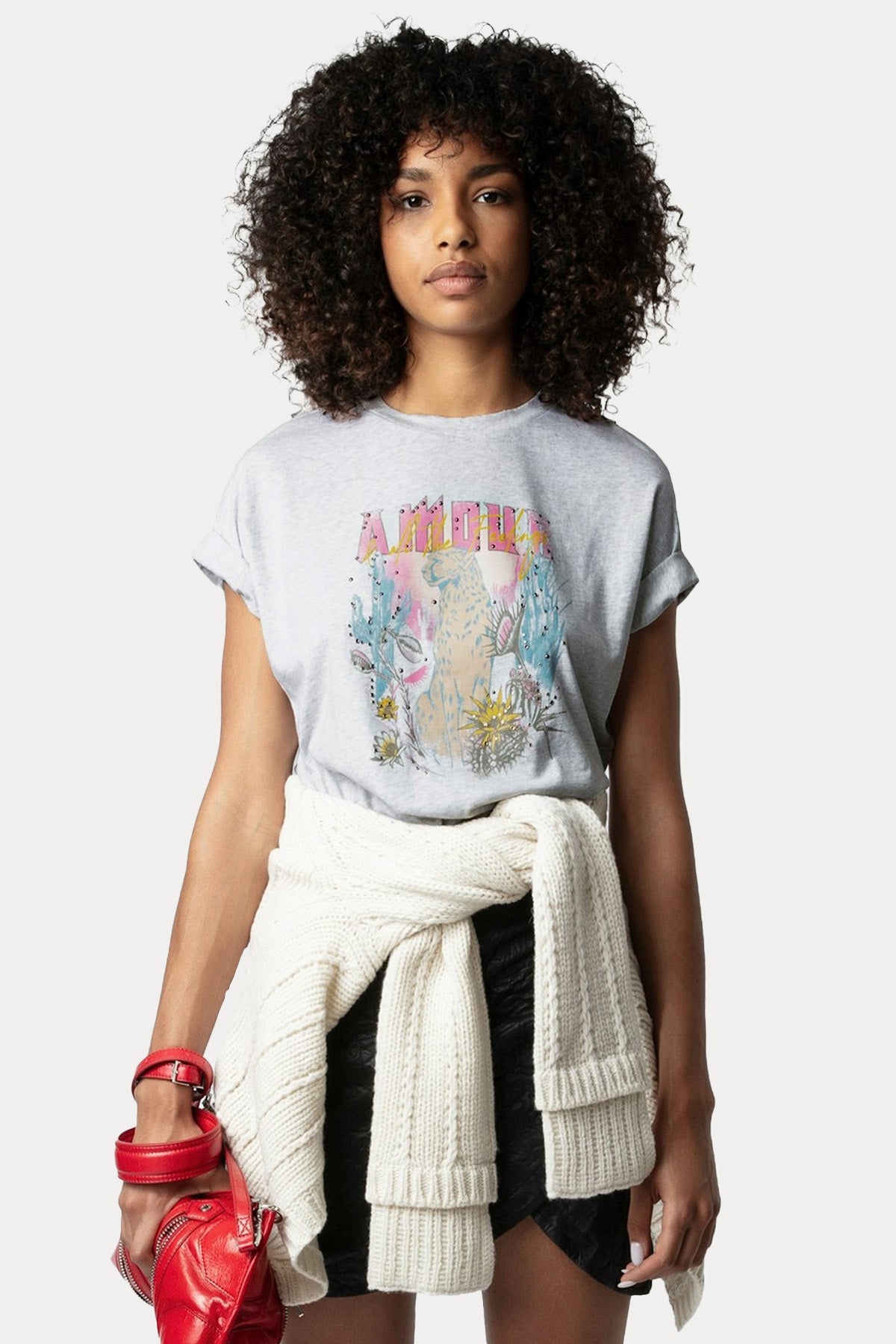 Zadig & Voltaire Yuvarlak Yaka Trok Logolu T-shirt