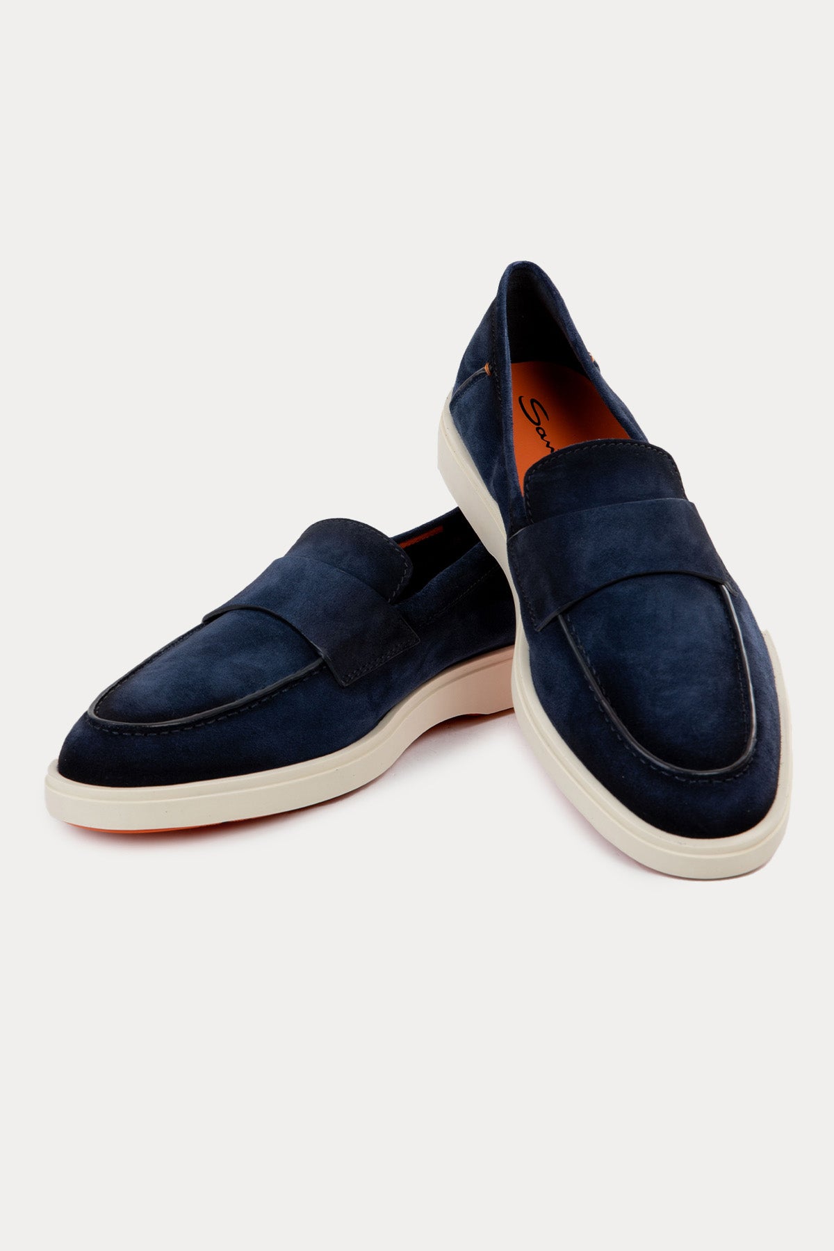 Santoni Süet Loafer Ayakkabı