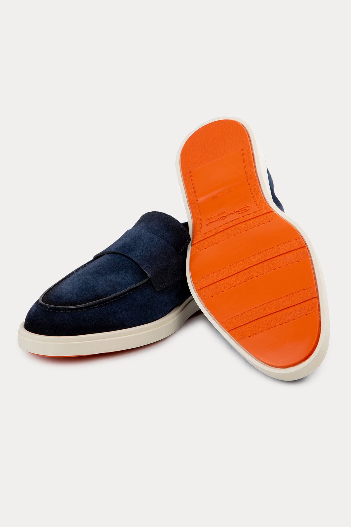 Santoni Süet Loafer Ayakkabı