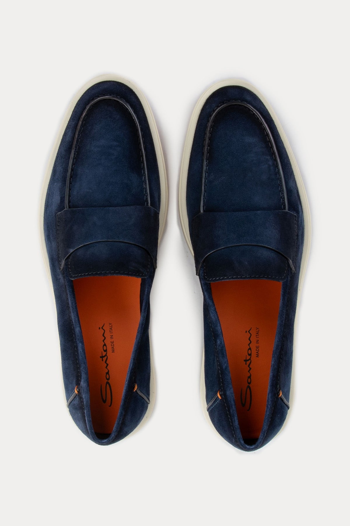 Santoni Süet Loafer Ayakkabı