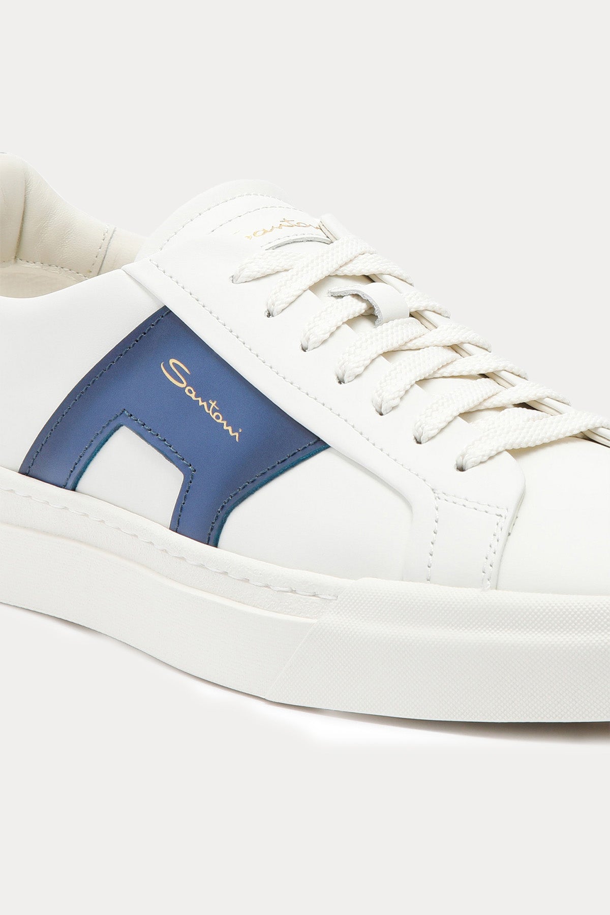 Santoni Double Buckle Deri Sneaker Ayakkabı