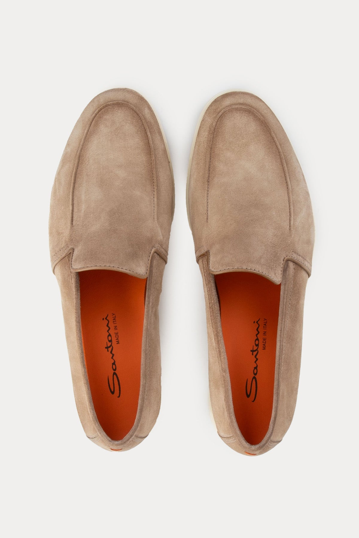 Santoni Süet Loafer Ayakkabı