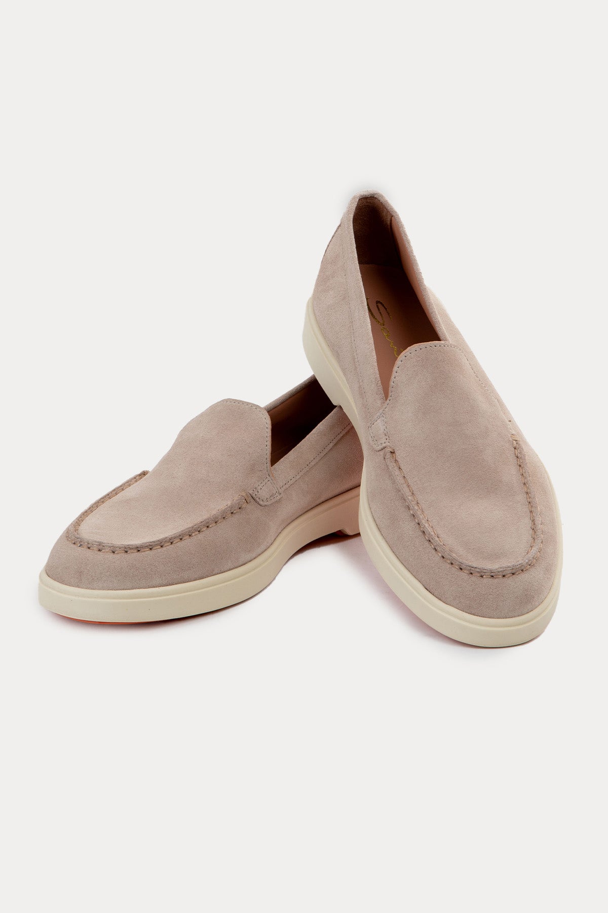 Santoni Süet Loafer Ayakkabı