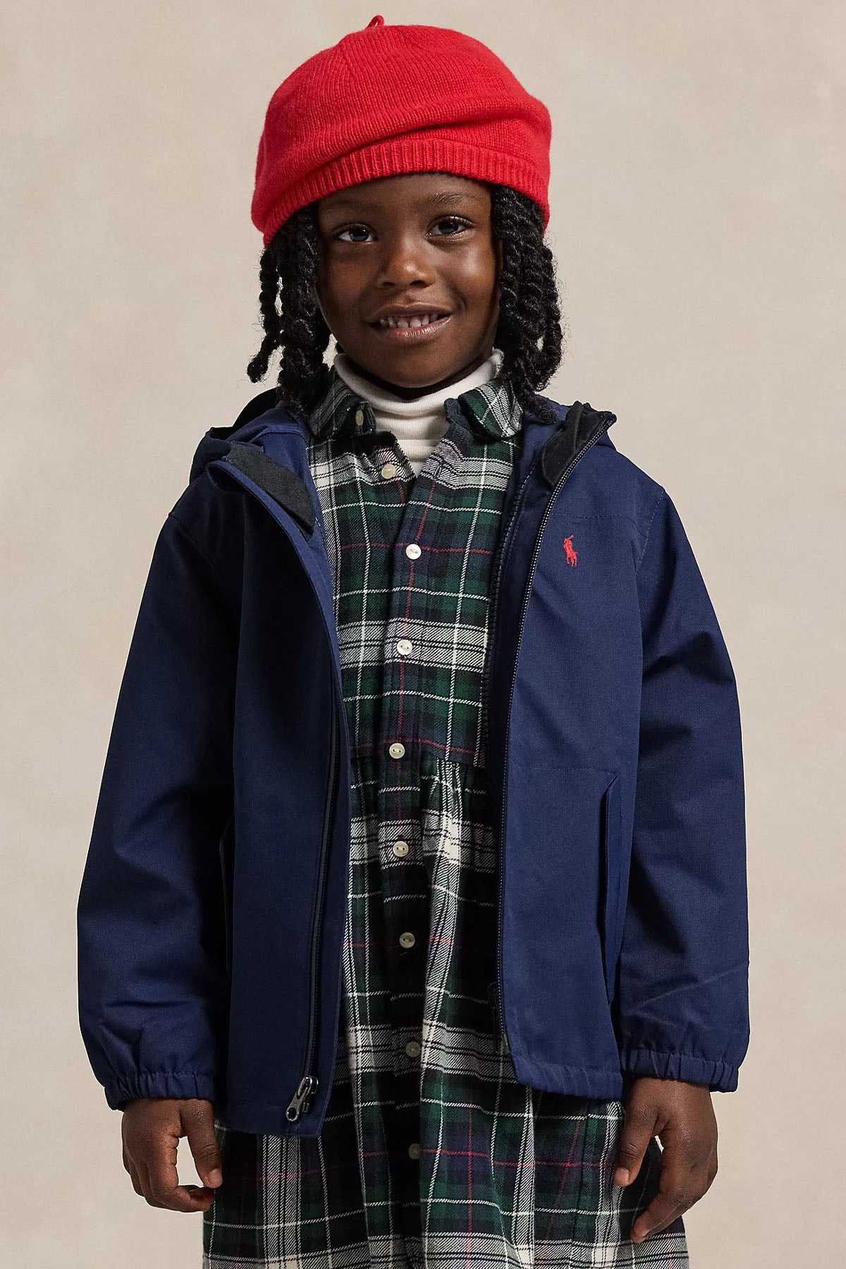 Polo Ralph Lauren Kids 3-5 Yaş Unisex Çocuk Kapüşonlu Rüzgarlık Mont