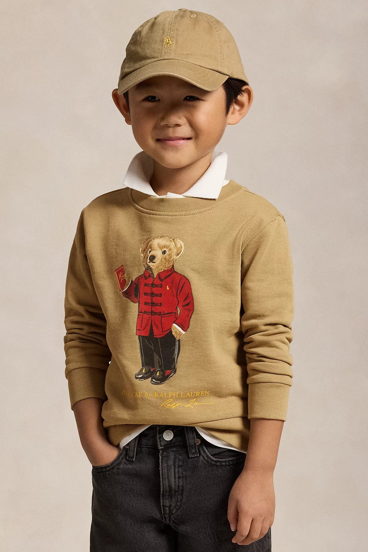 Polo Ralph Lauren Kids 4-6 Yaş Unisex Çocuk Polo Bear Sweatshirt