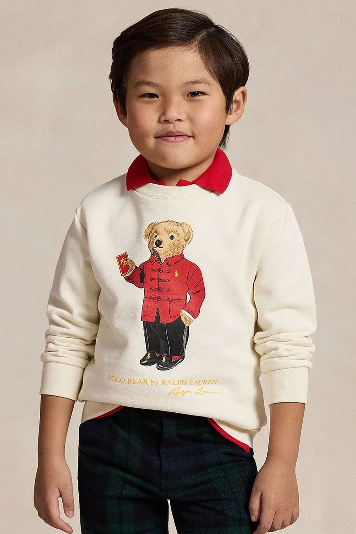 Polo Ralph Lauren Kids 3-7 Yaş Unisex Çocuk Polo Bear Sweatshirt