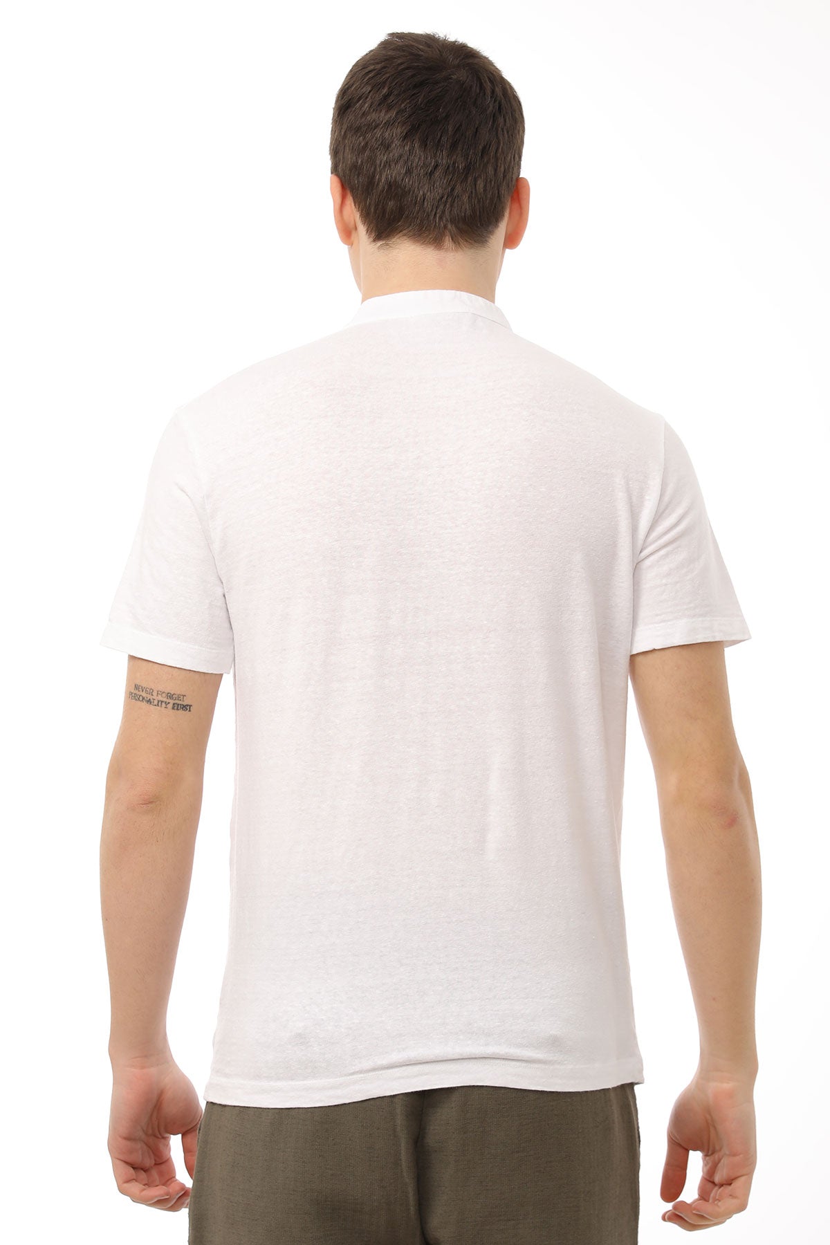 Manifattura Stretch Keten T-shirt-Libas Trendy Fashion Store