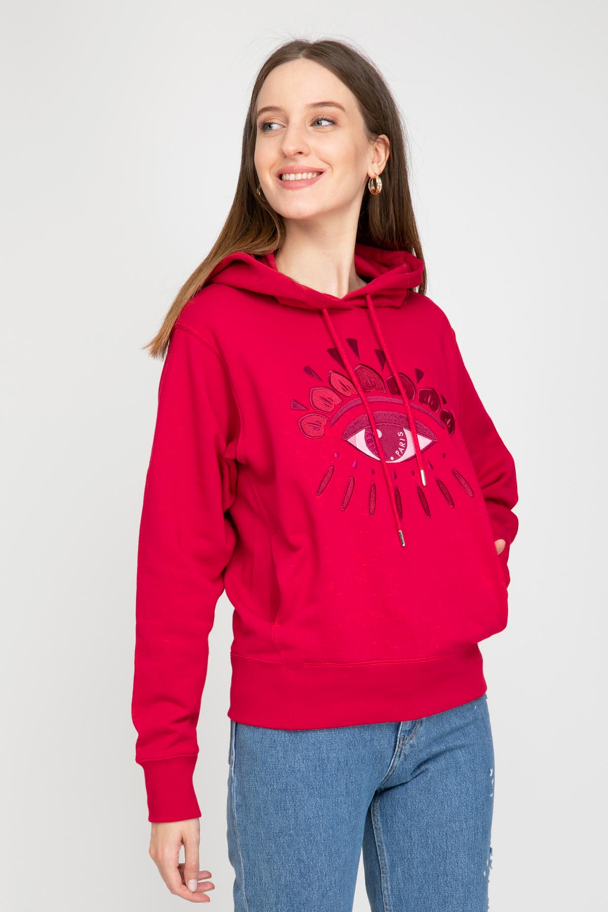 Kenzo Göz Kapüşonlu Sweatshirt-Libas Trendy Fashion Store