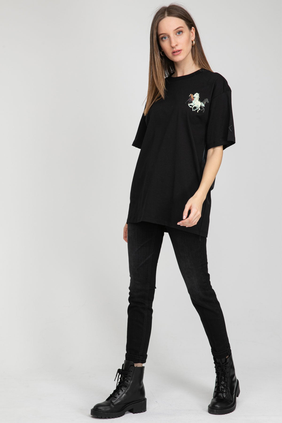 Kenzo Oversize Horses T-shirt-Libas Trendy Fashion Store