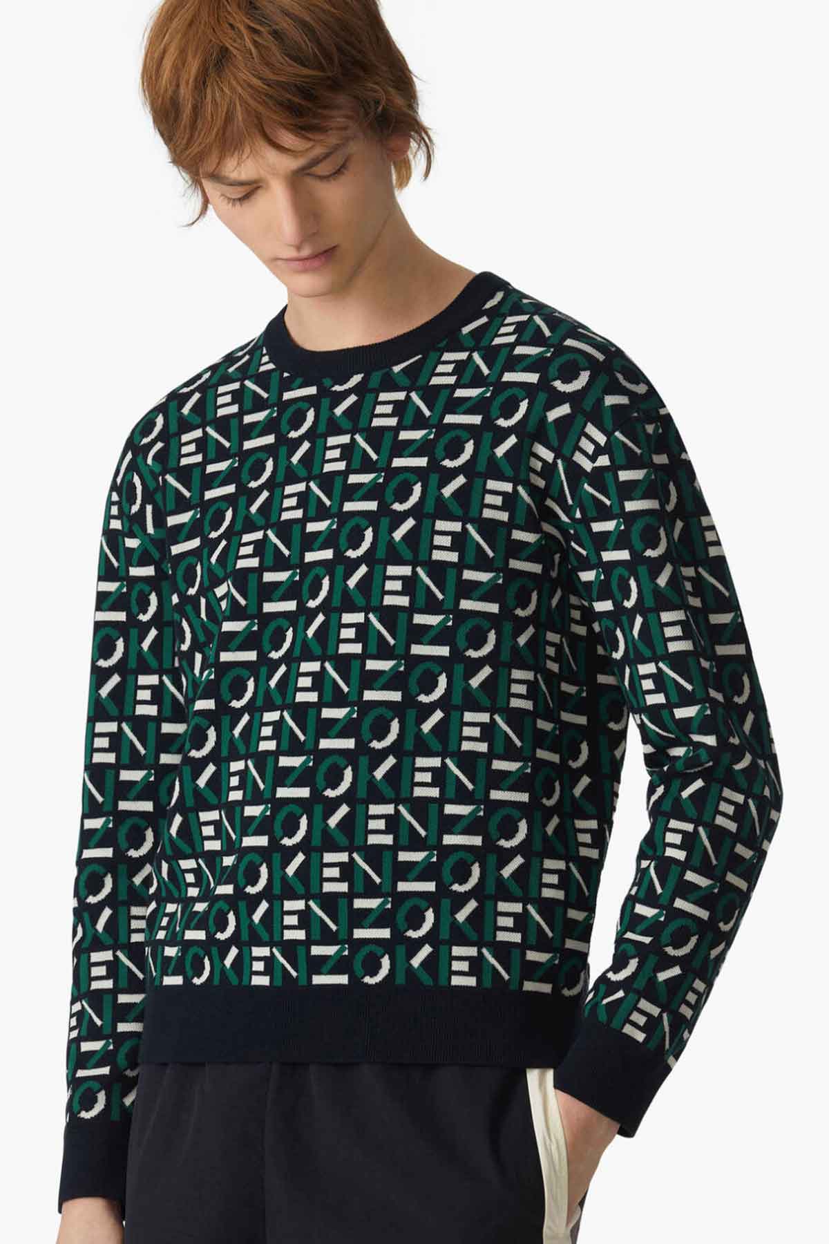 Kenzo Monogram Triko-Libas Trendy Fashion Store