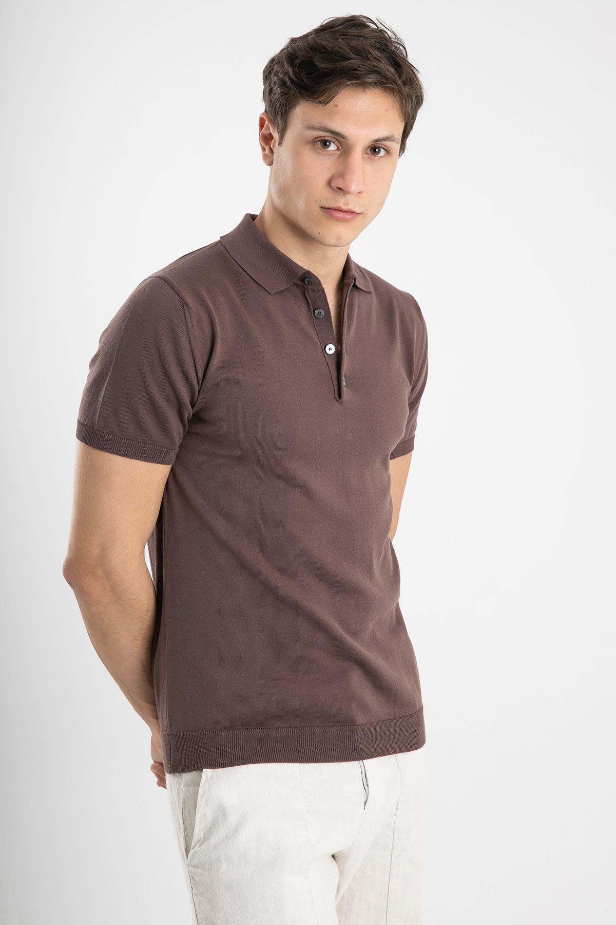 Manifattura Polo Yaka T-shirt-Libas Trendy Fashion Store