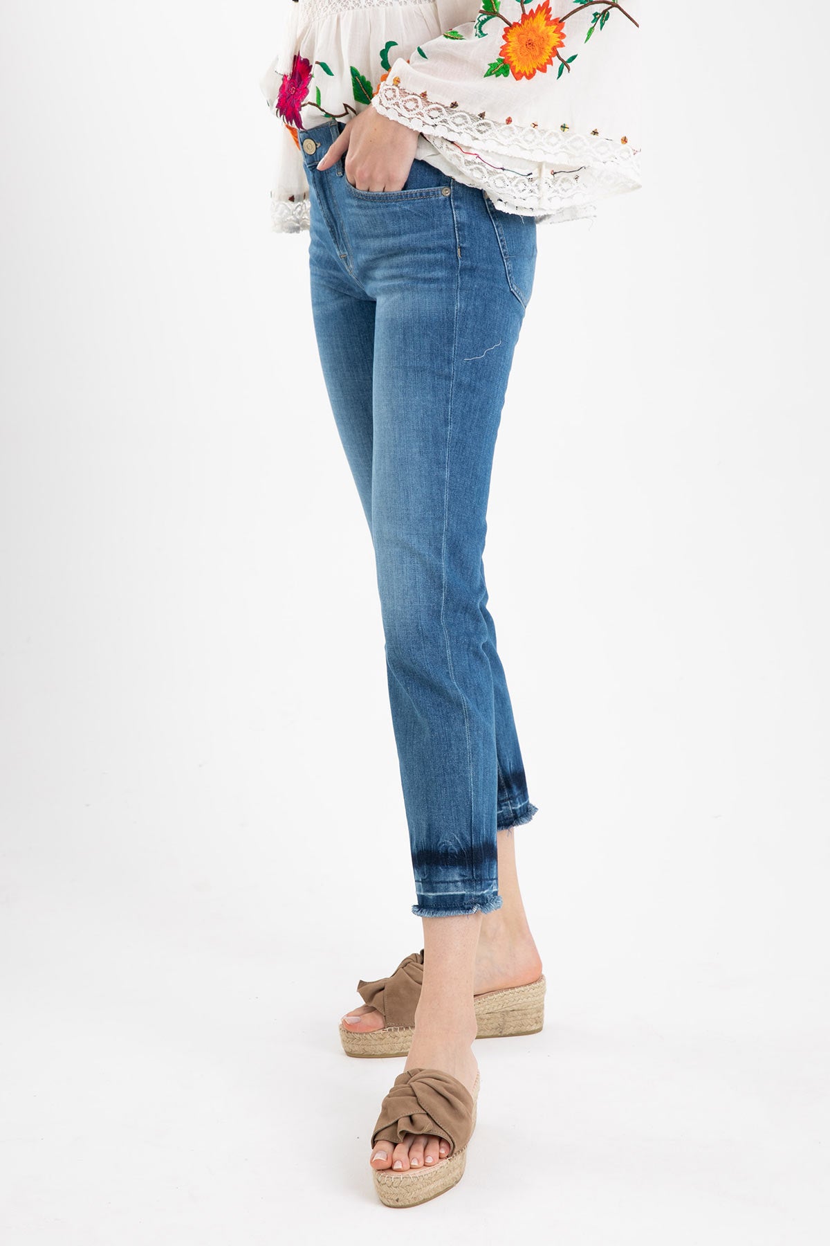 7 For All Mankind Roxanne Ankle Slim Fit Jeans-Libas Trendy Fashion Store