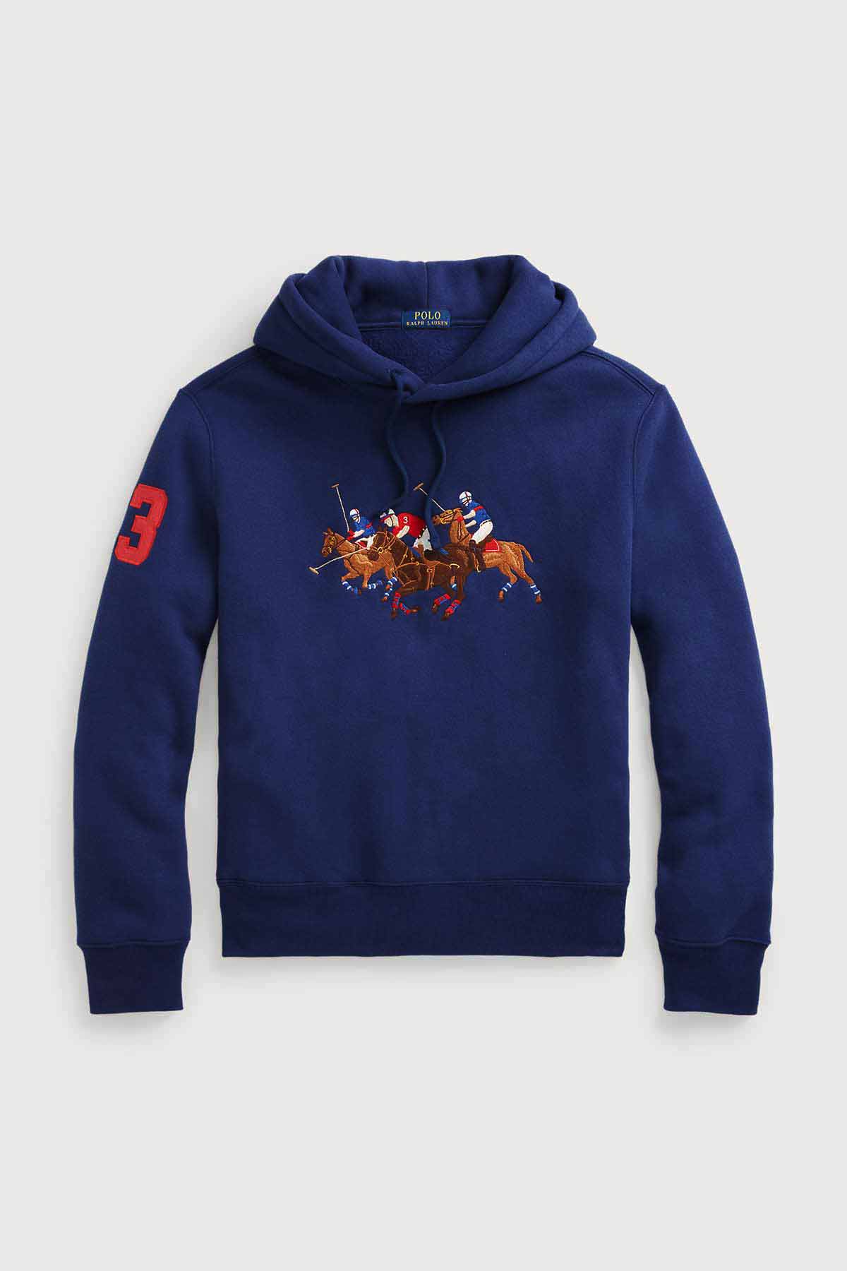 Polo Ralph Lauren Kapu onlu Triple Pony Sweatshirt 710823853001