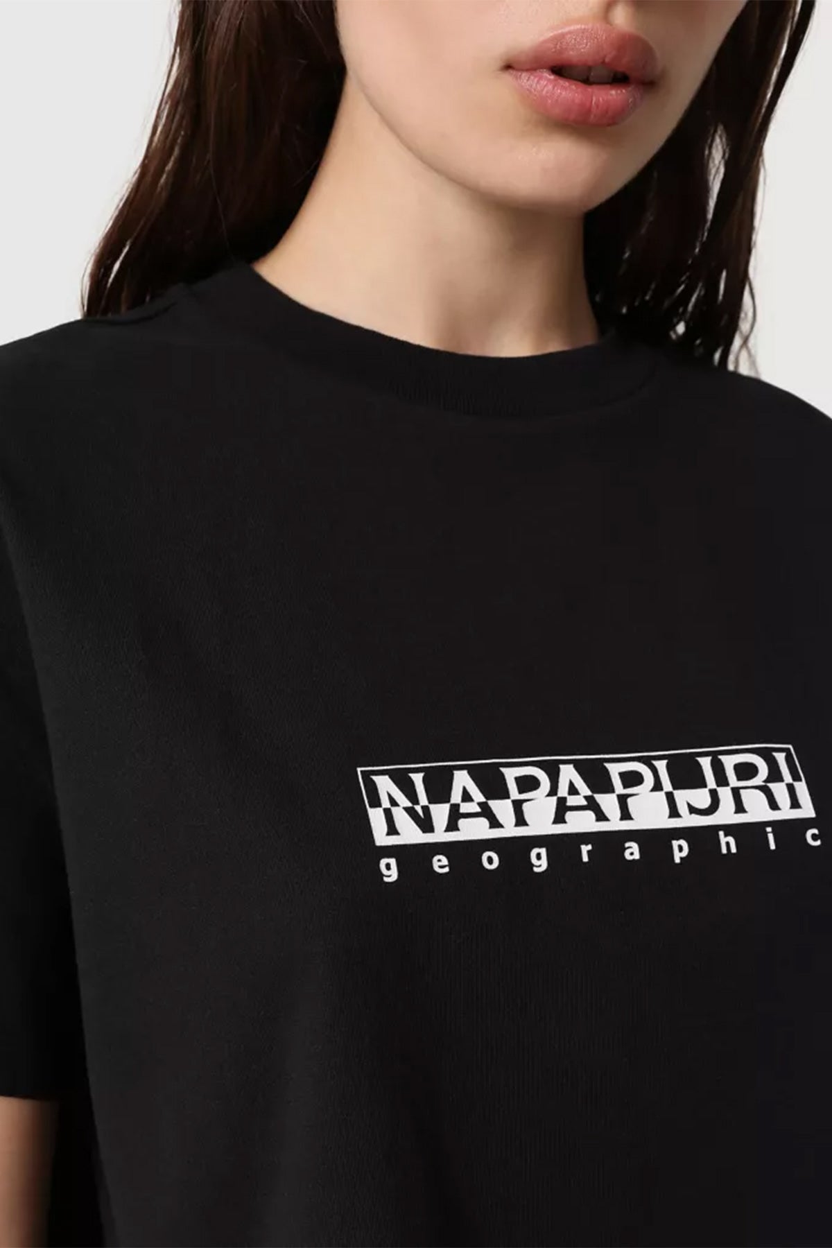 Napapijri Logolu Crop T-shirt-Libas Trendy Fashion Store