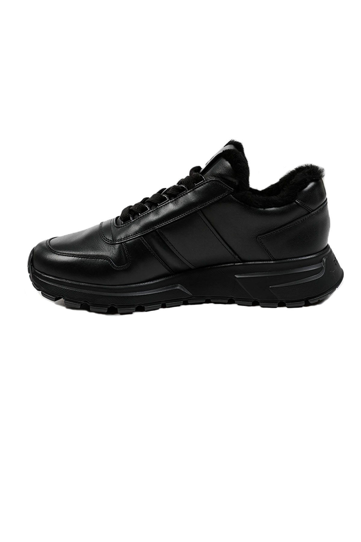 Prada İçi Kürklü Deri Sneaker Ayakkabı-Libas Trendy Fashion Store