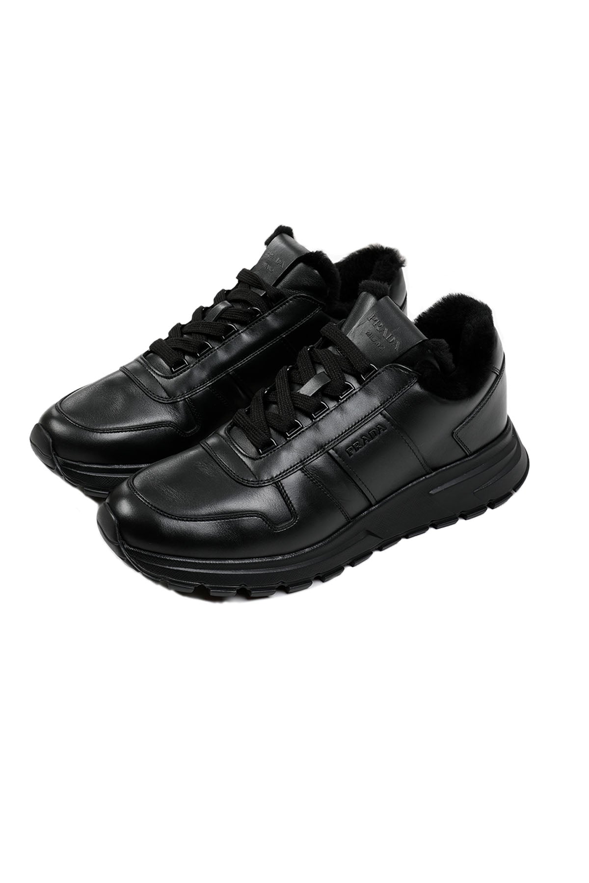 Prada İçi Kürklü Deri Sneaker Ayakkabı-Libas Trendy Fashion Store