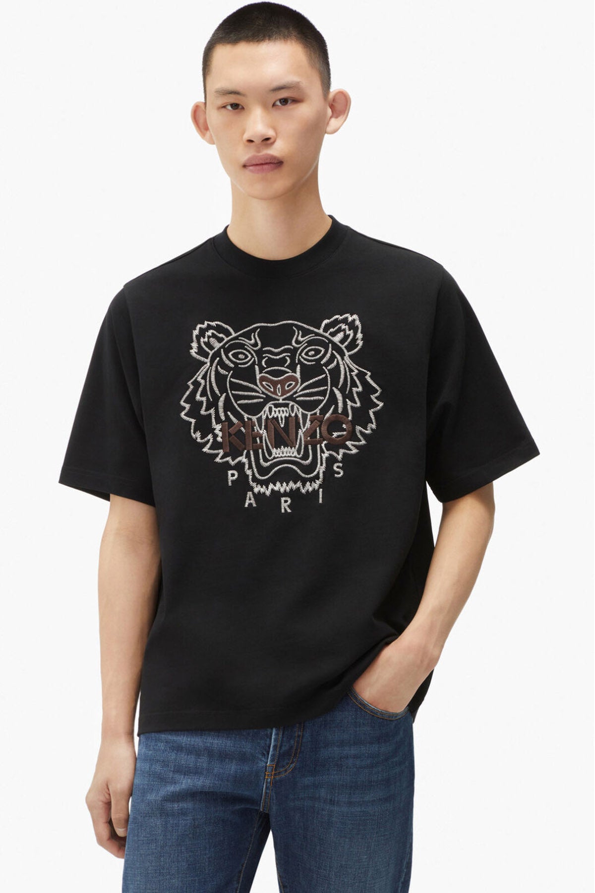 Kenzo Kaplan Logolu Rahat Kesim T-shirt FB65TS0894YF 99 – Libas Trendy ...