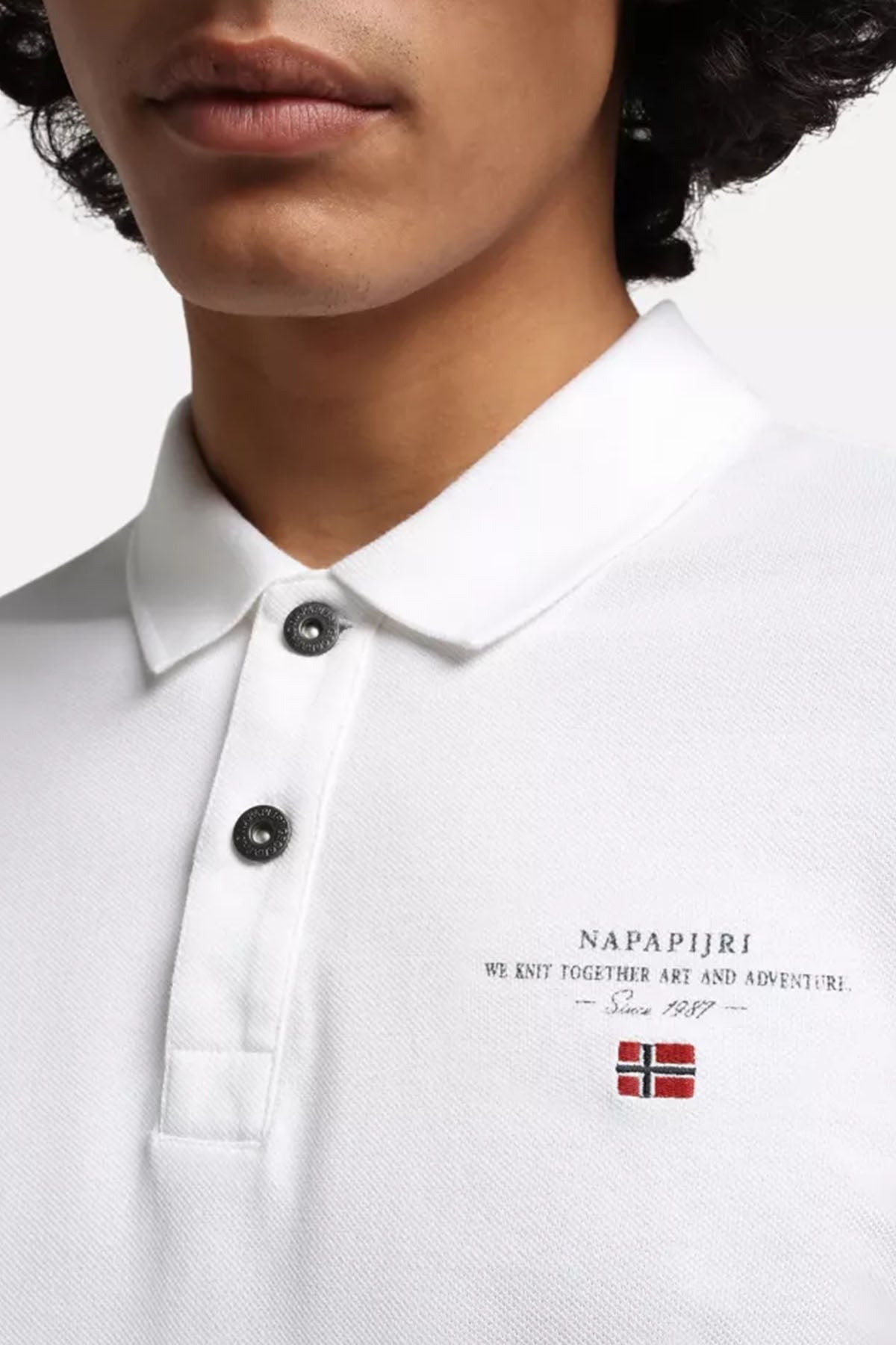 Napapijri Polo Yaka Logolu T-shirt-Libas Trendy Fashion Store