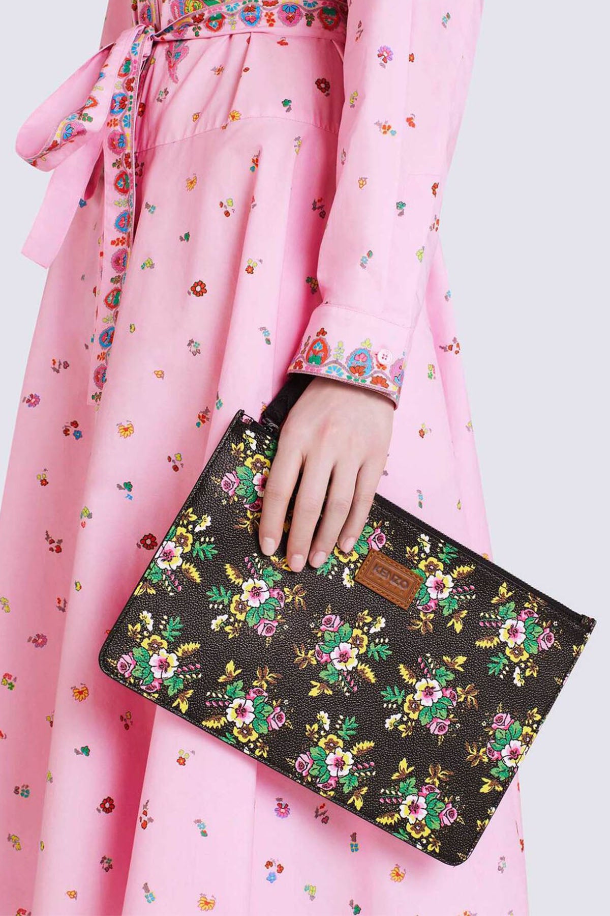 Kenzo Pop Bouquet Desenli Clutch Çanta-Libas Trendy Fashion Store