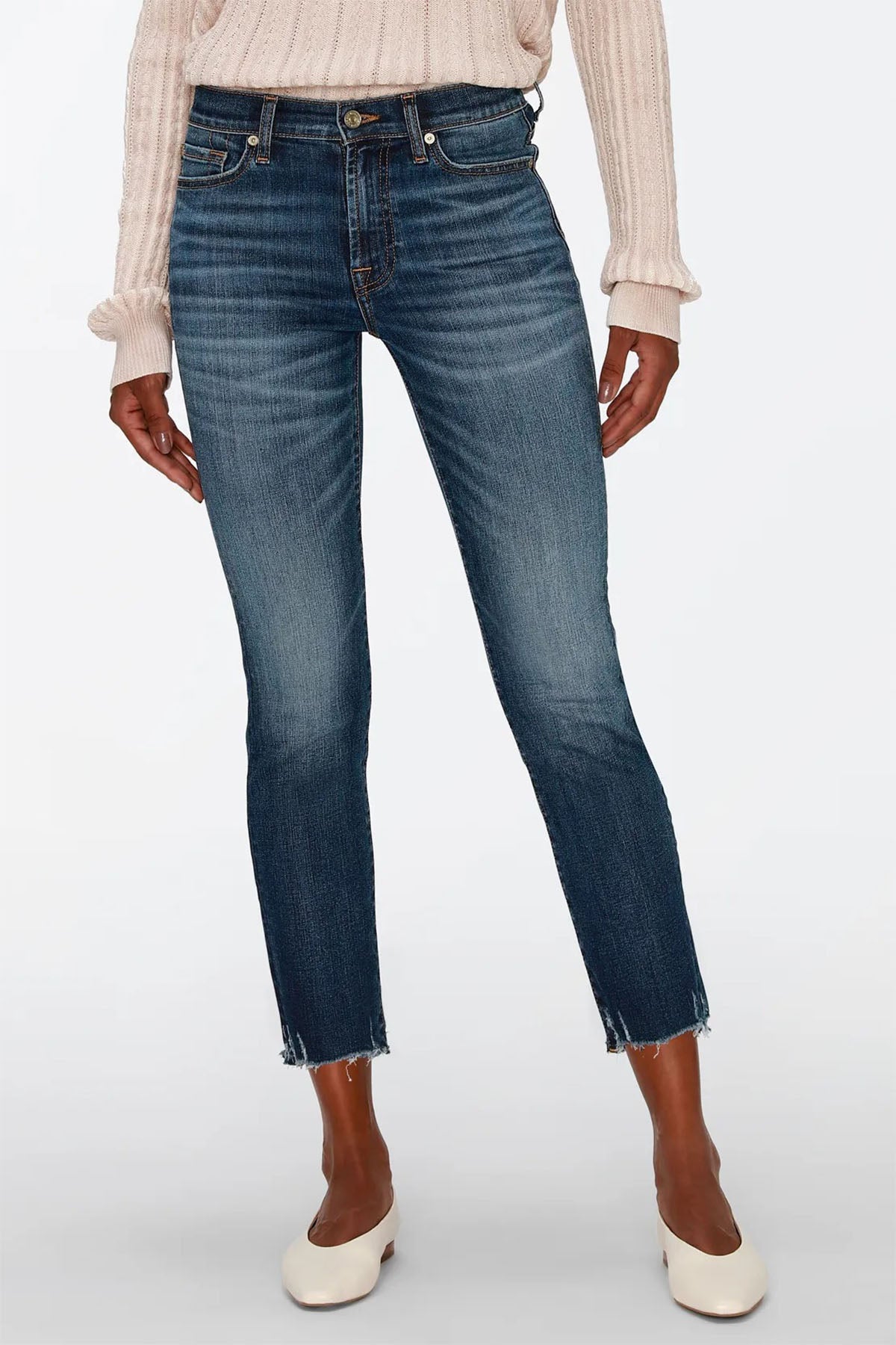 7 For All Mankind Roxanne Ankle Slim Fit Jeans-Libas Trendy Fashion Store